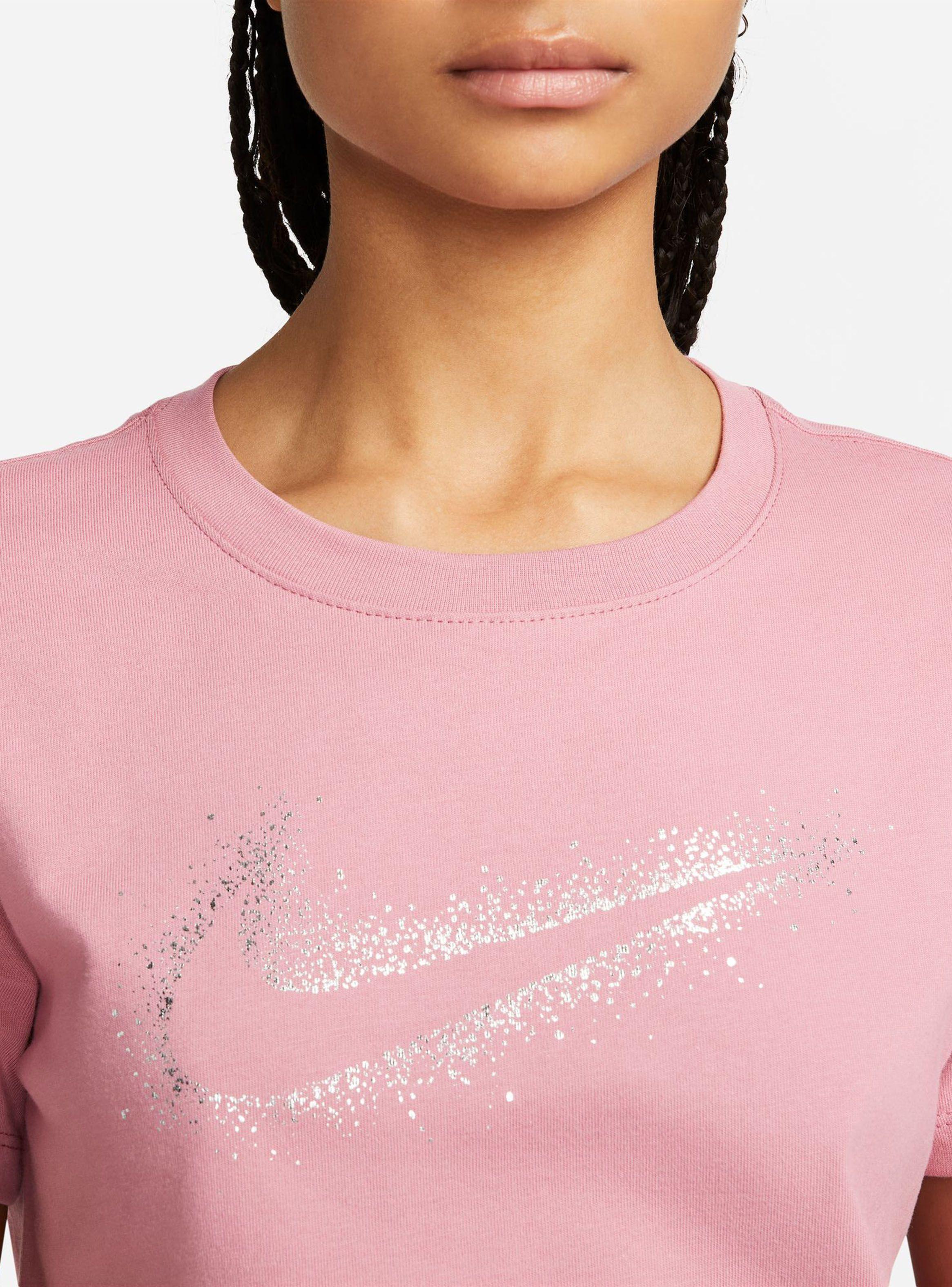 Polera Galaxy Tee Swoosh Estampado Metalizado-1