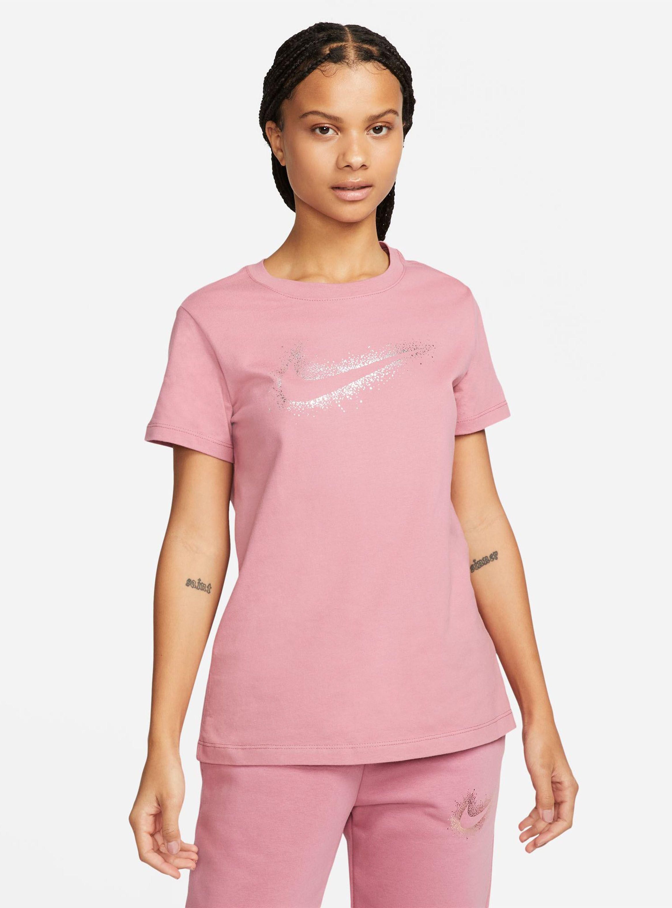 Polera Galaxy Tee Swoosh Estampado Metalizado-0