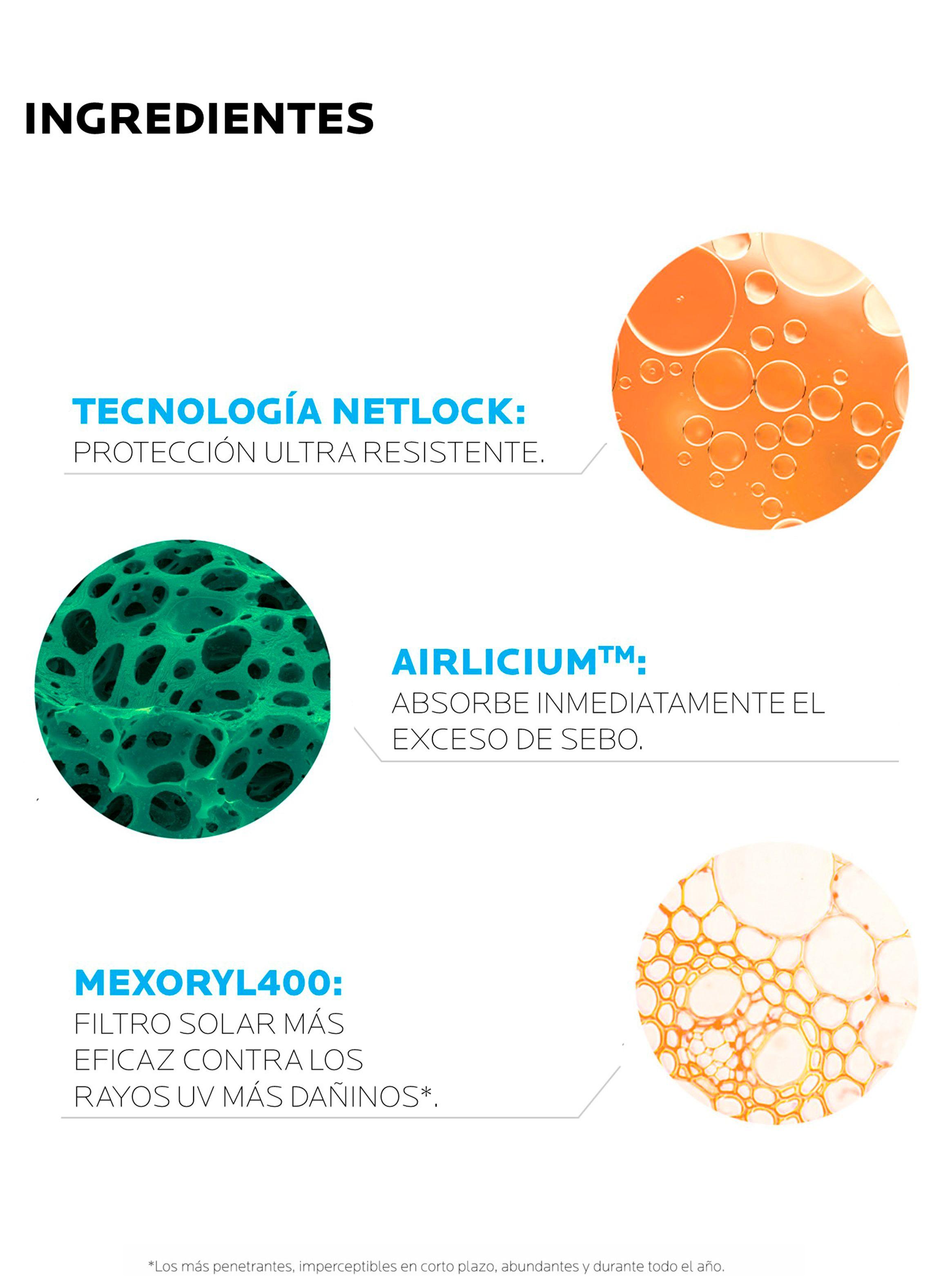 Protector Solar Rostro Anthelios UV Mune 400 Oil Control Gel Crema con Color FPS50+ 50 ml-5