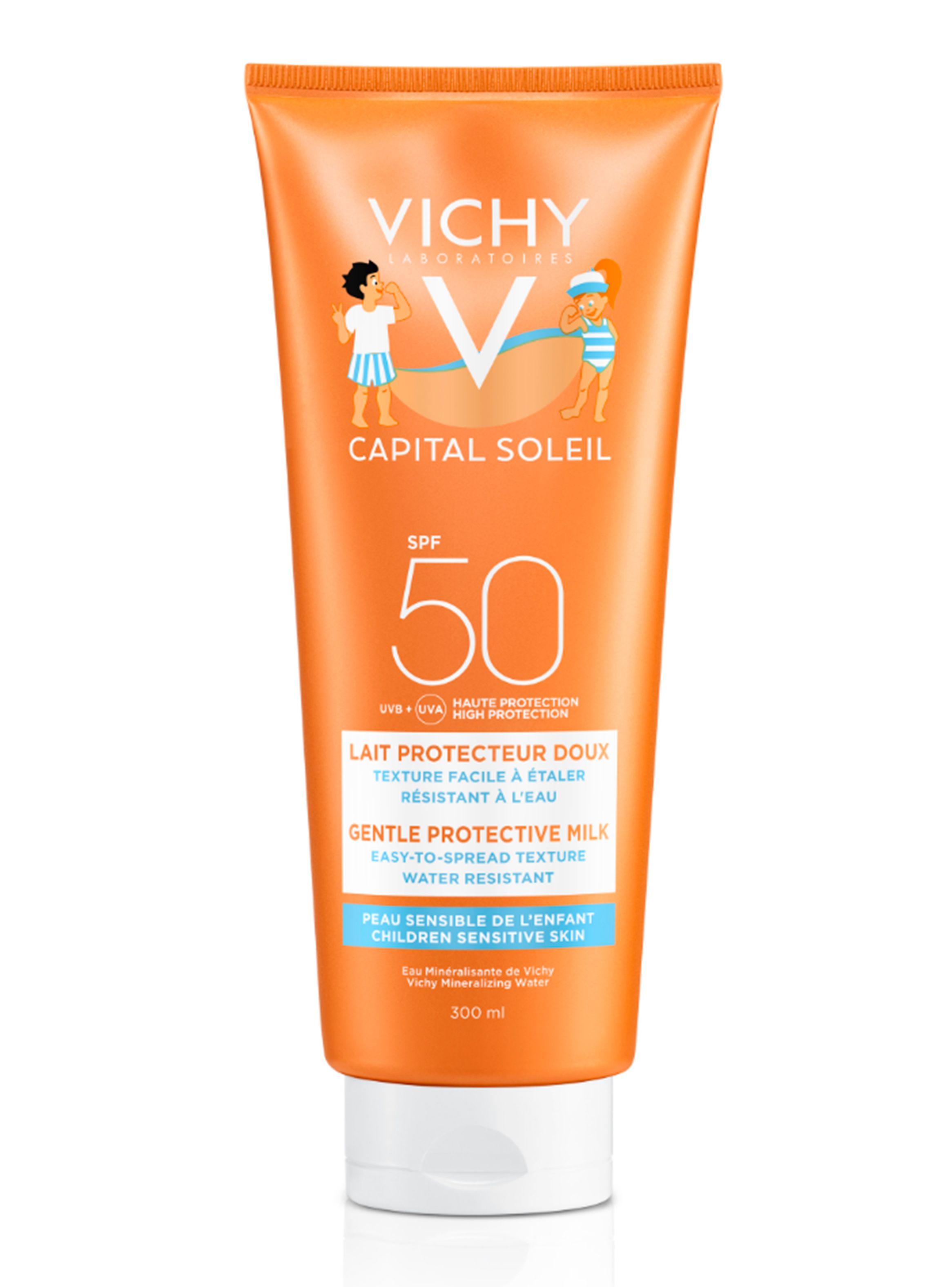 Protector Solar Ideal Soleil Vichy Leche Niños FPS 50+ 300 ml Vichy-0