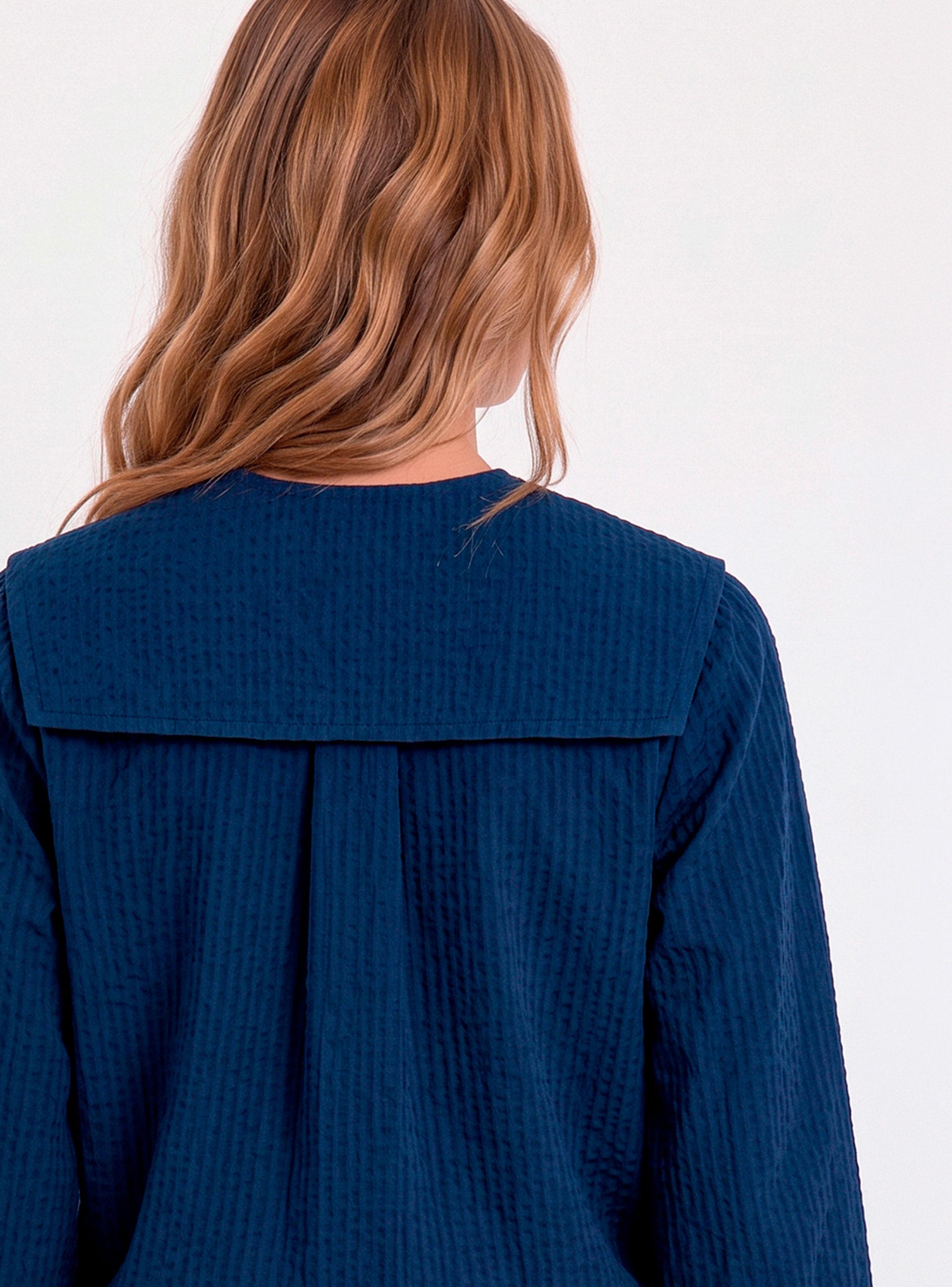 Blusa Cuello Bobo Vichy Blue-3