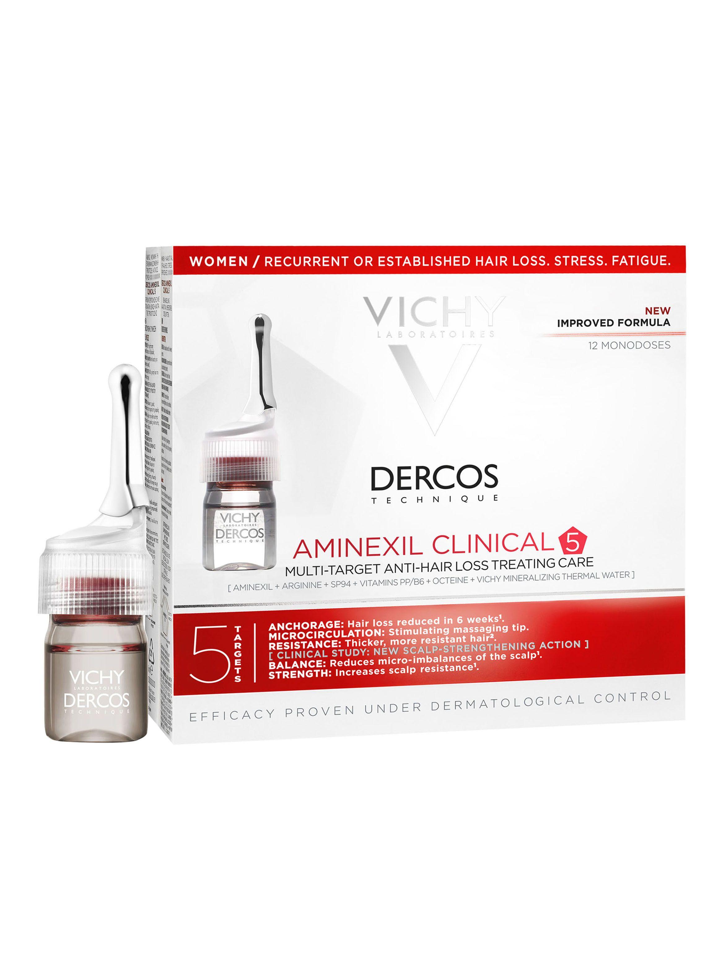 Ampolla Vichy Capilar Dercos Aminexil Clinical 5 Mujer X12 Vichy-0