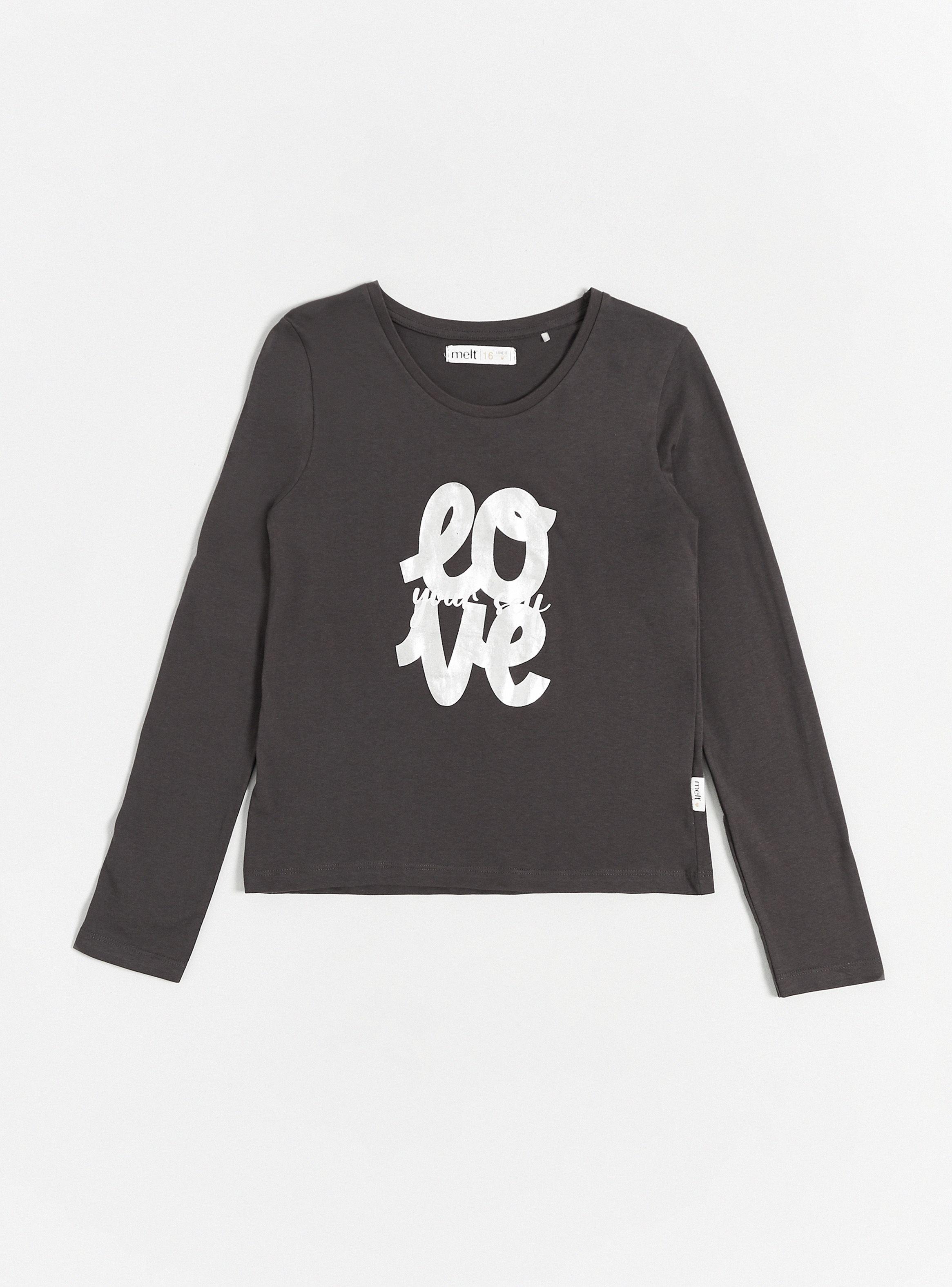Polera con Estampado Metalizado al Frente-2