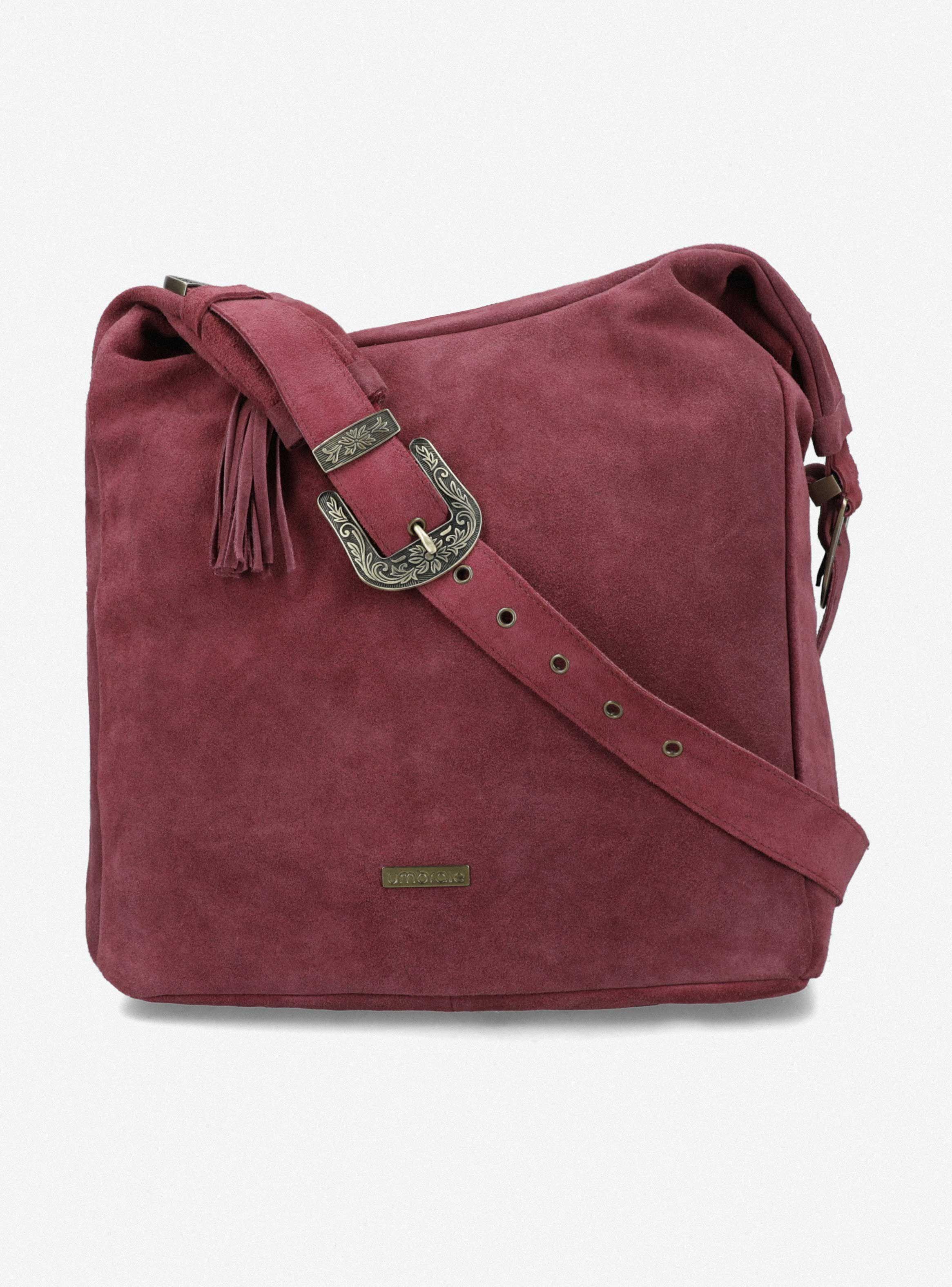 Cartera Tote Suede Hebillas-2