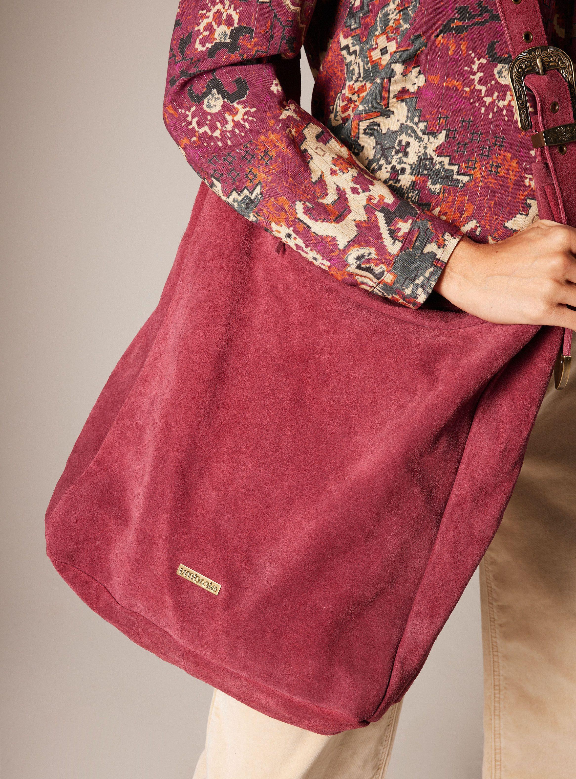 Cartera Tote Suede Hebillas-1