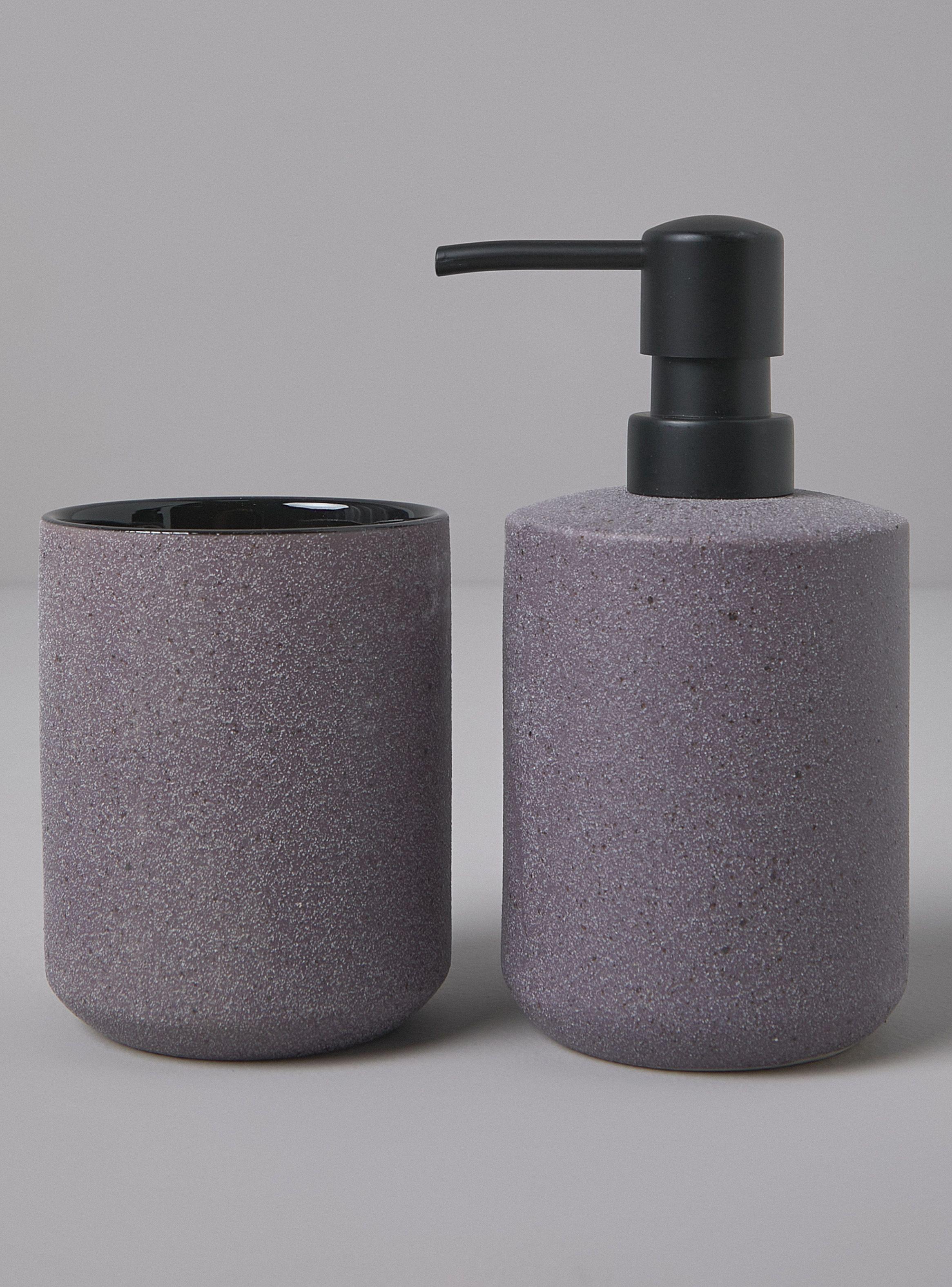 Set 2 Accesorios Ceramica Piedra-0