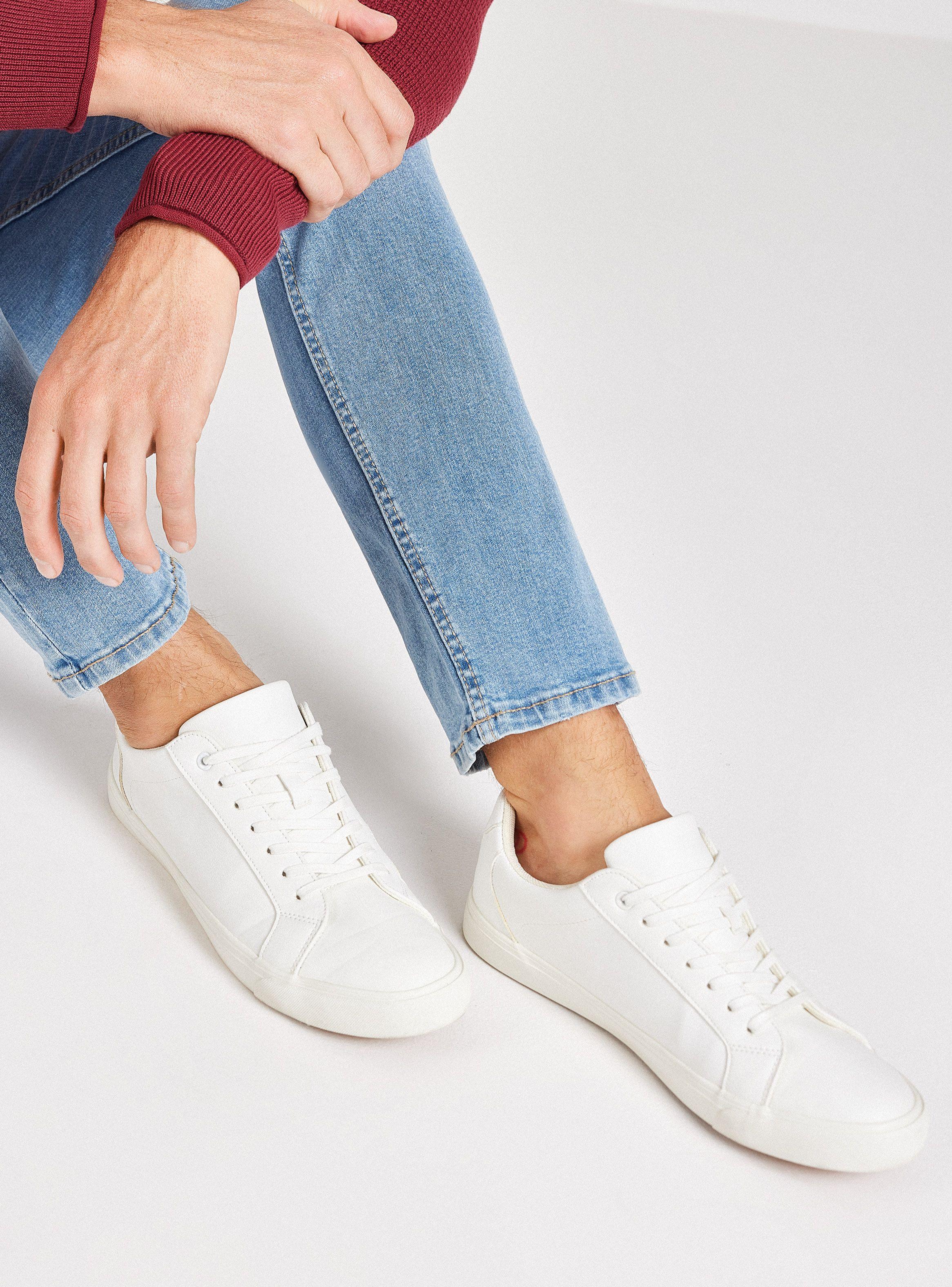 Zapatilla Urbana Efecto Cuero Hombre-0