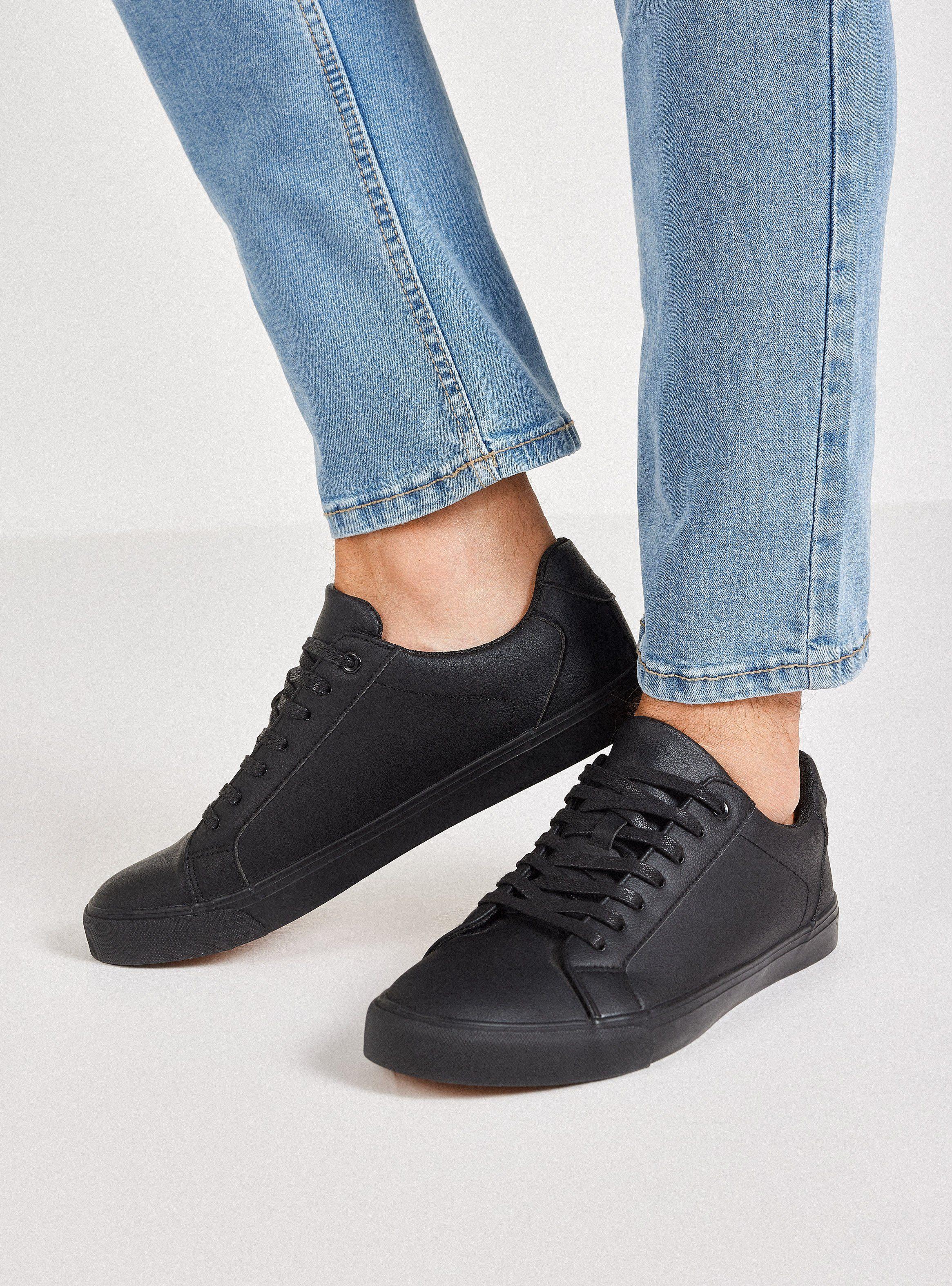 Zapatilla Urbana Efecto Cuero Hombre-0