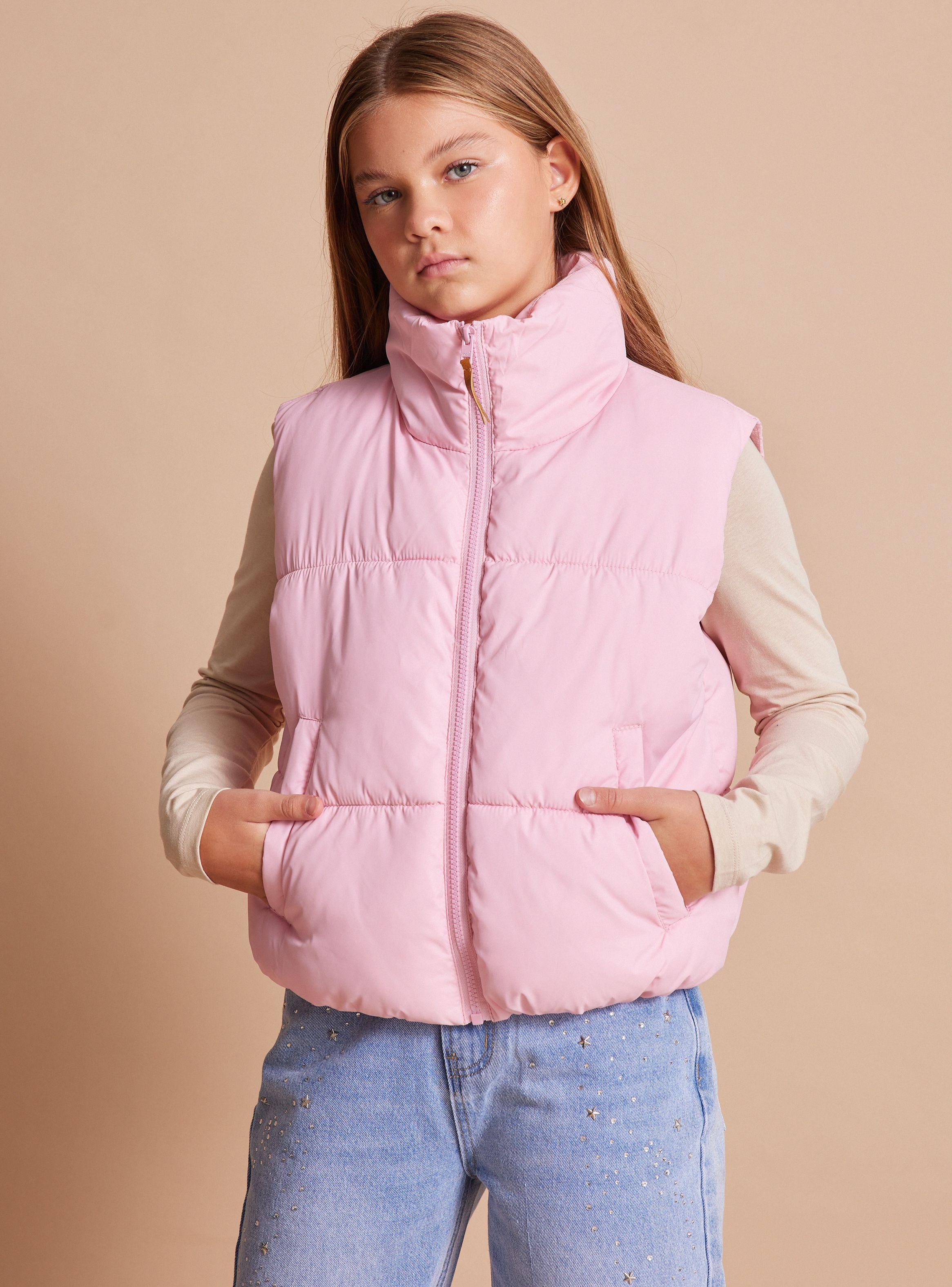 Parka Color Sólido con Bolsillos a los Costados-0