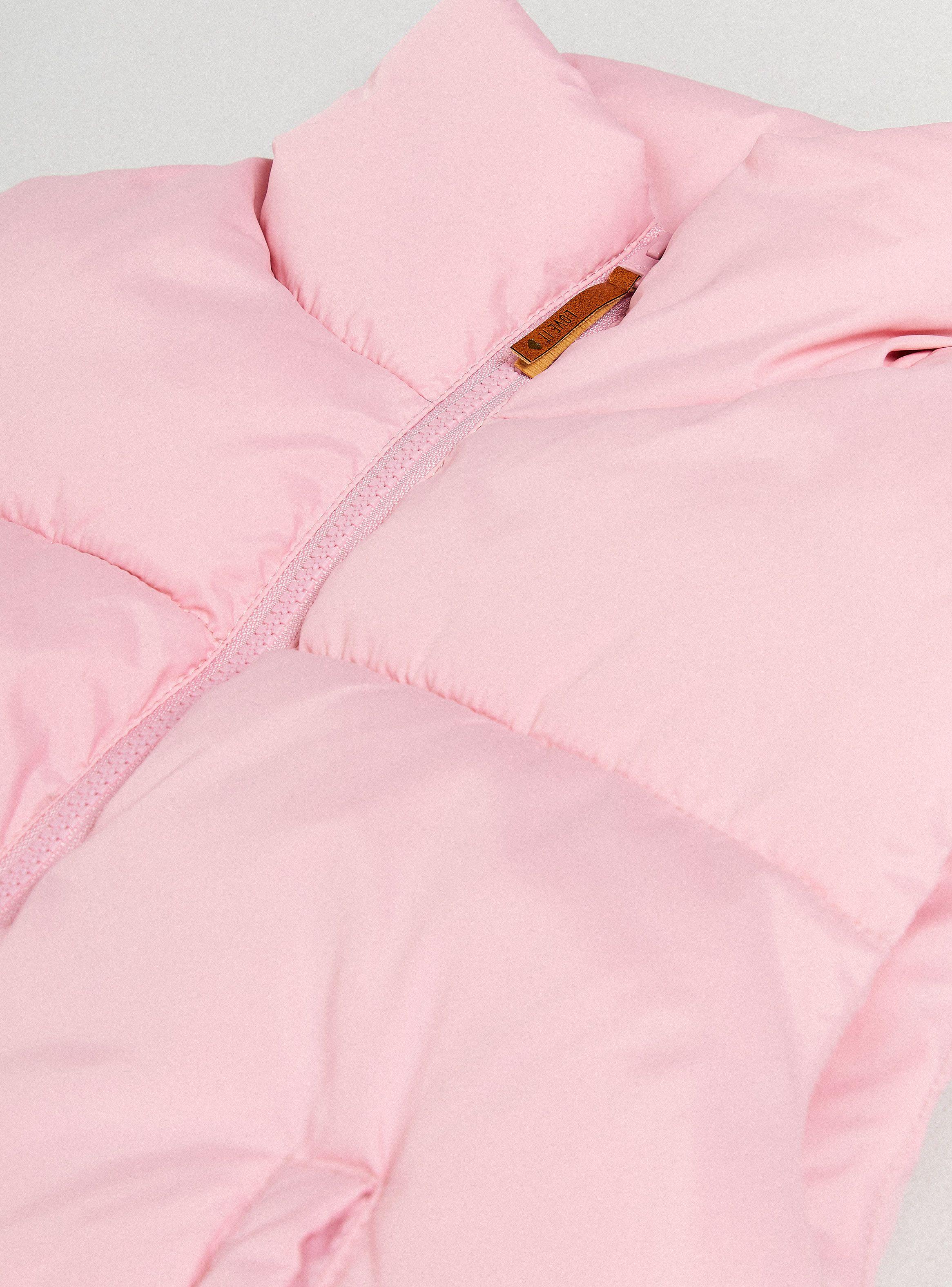 Parka Color Sólido con Bolsillos a los Costados-4