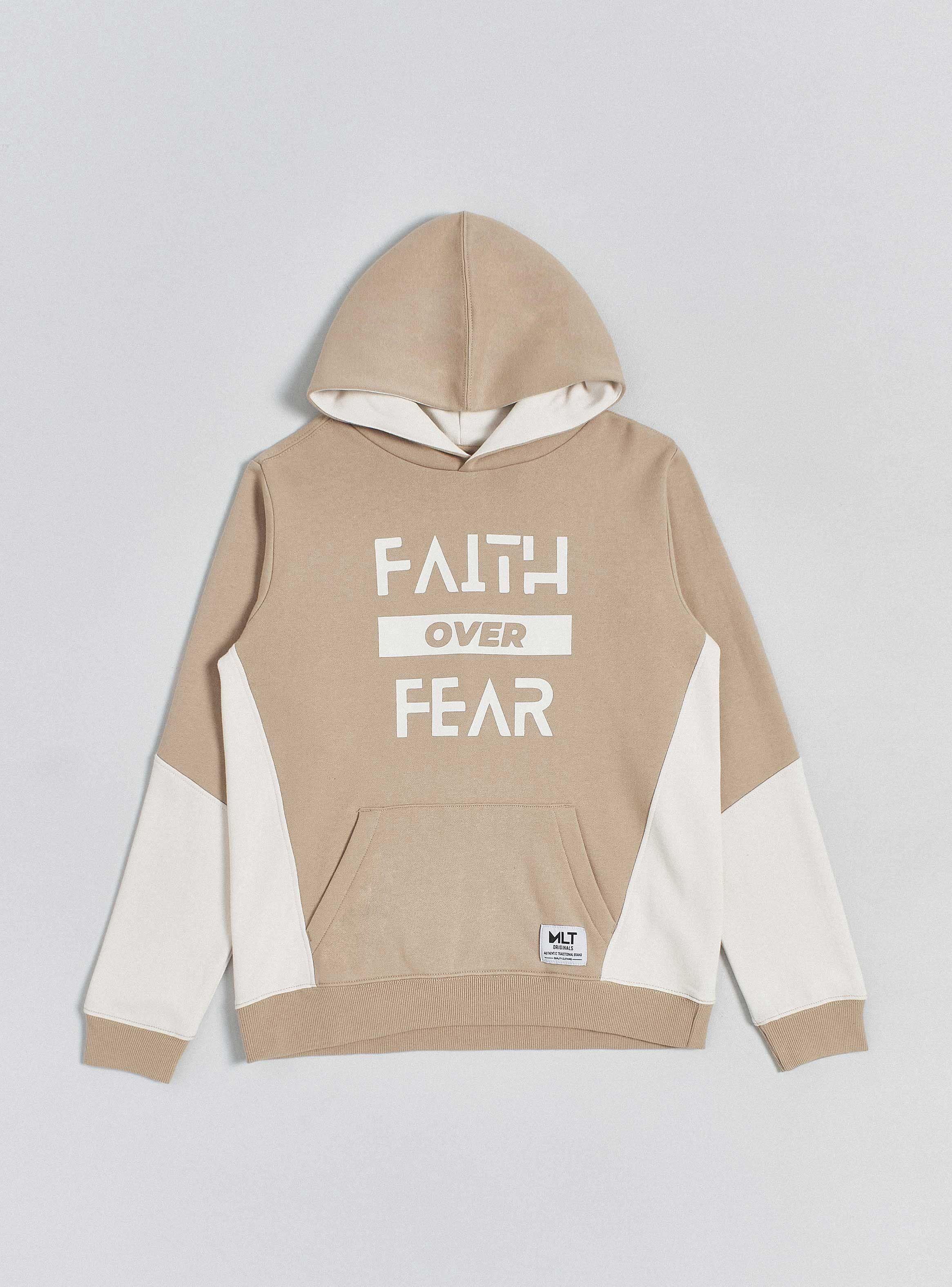 Polerón Bicolor con Cortes y Estampado Focal-2