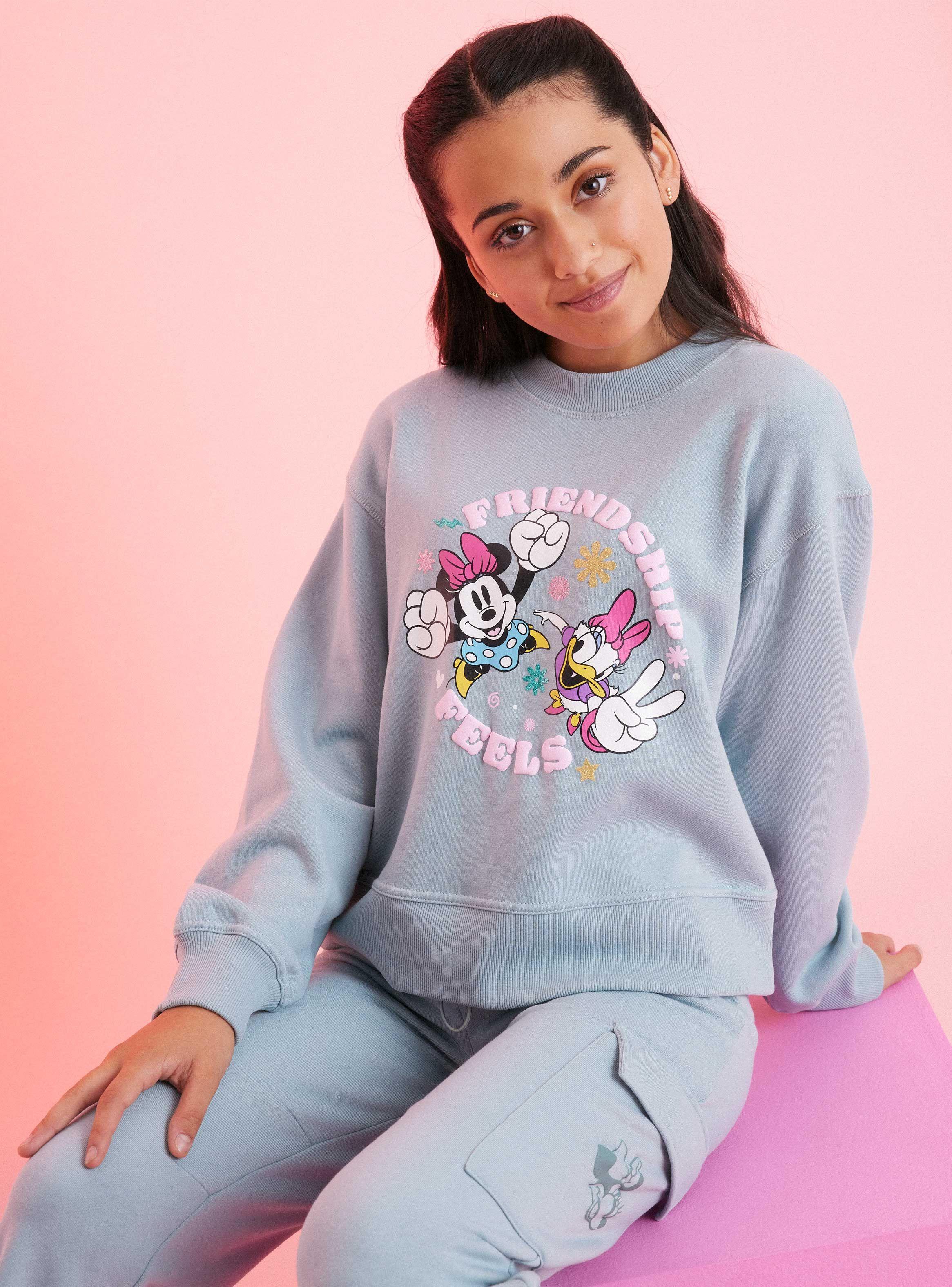 Polerón Crew Estampado Minnie Mouse-0