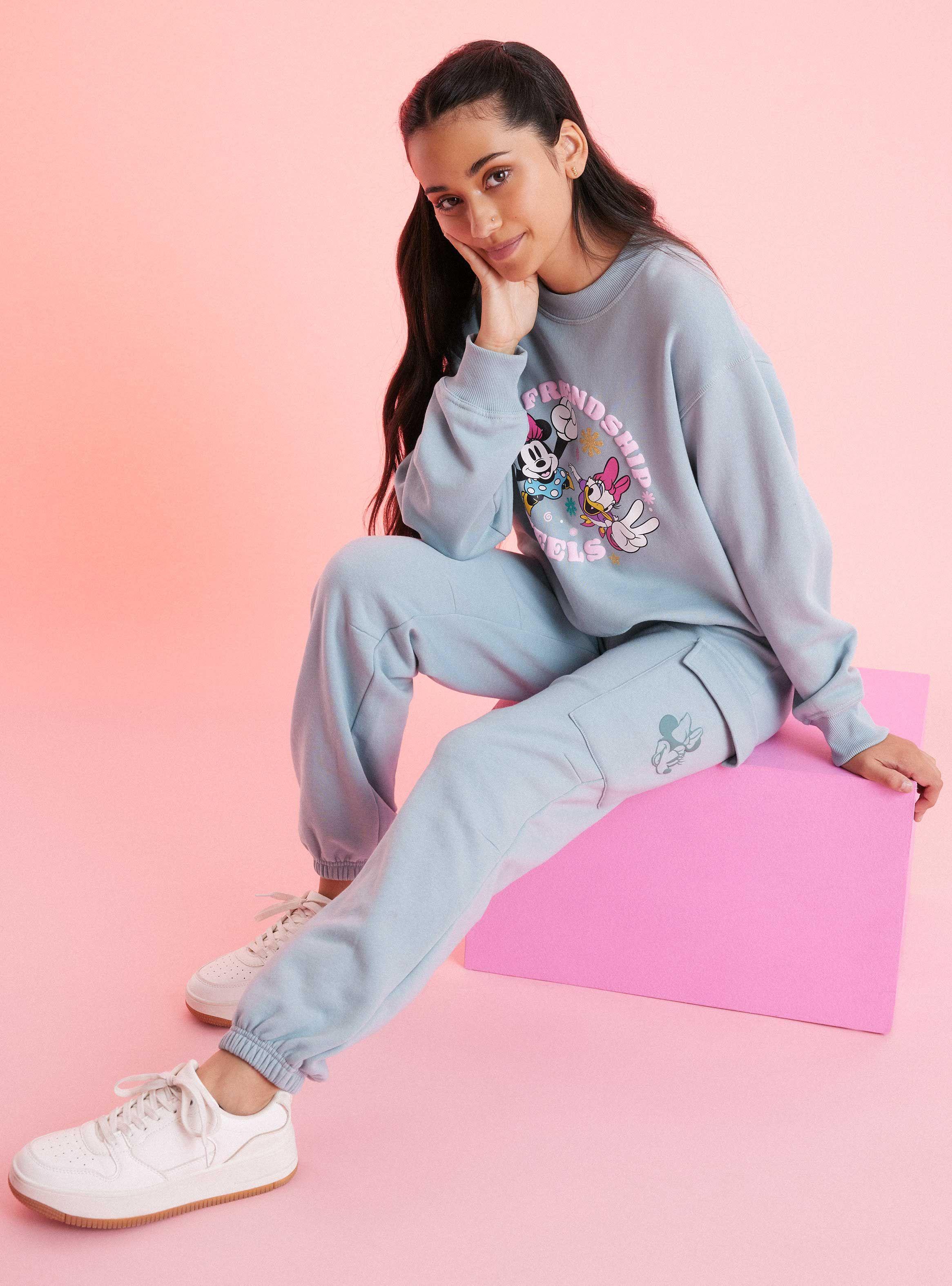 Pantalón Cargo Estampado en Bolsillo Minnie Mouse-0