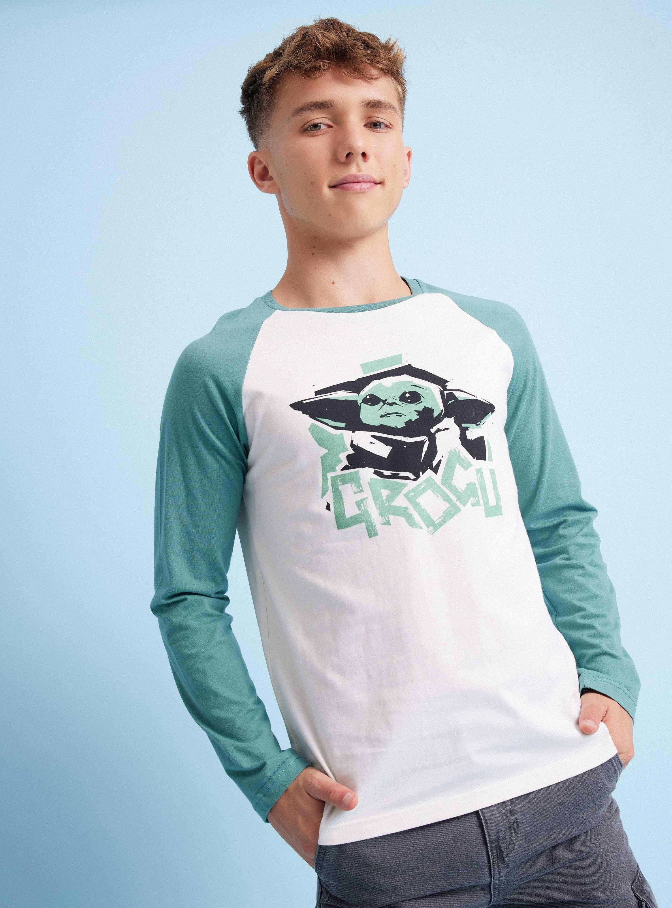 Polera Manga Raglan Colores Estampado Star Wars-0