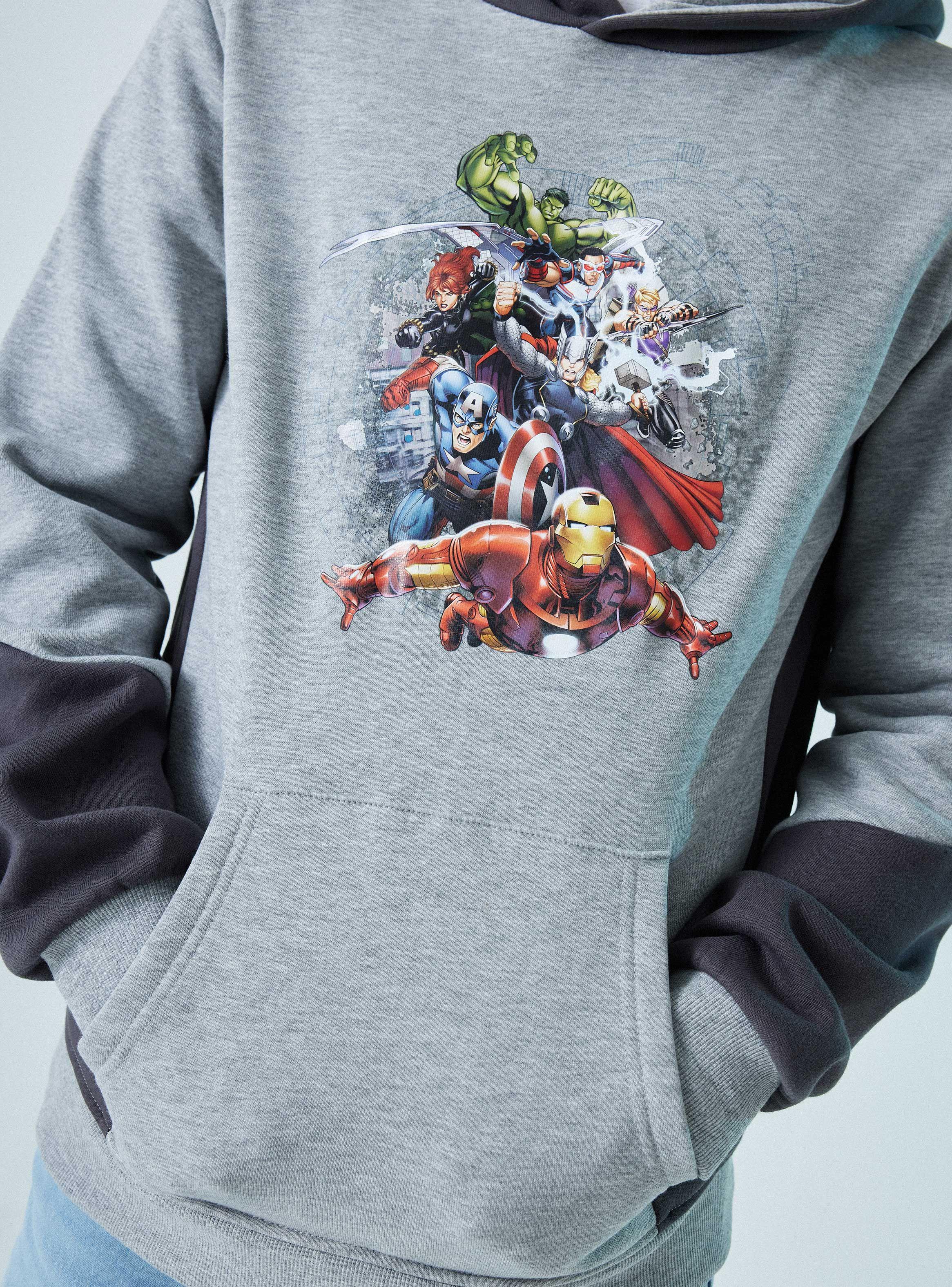Polerón con Bolsillo Frontal Estampado Avengers-1