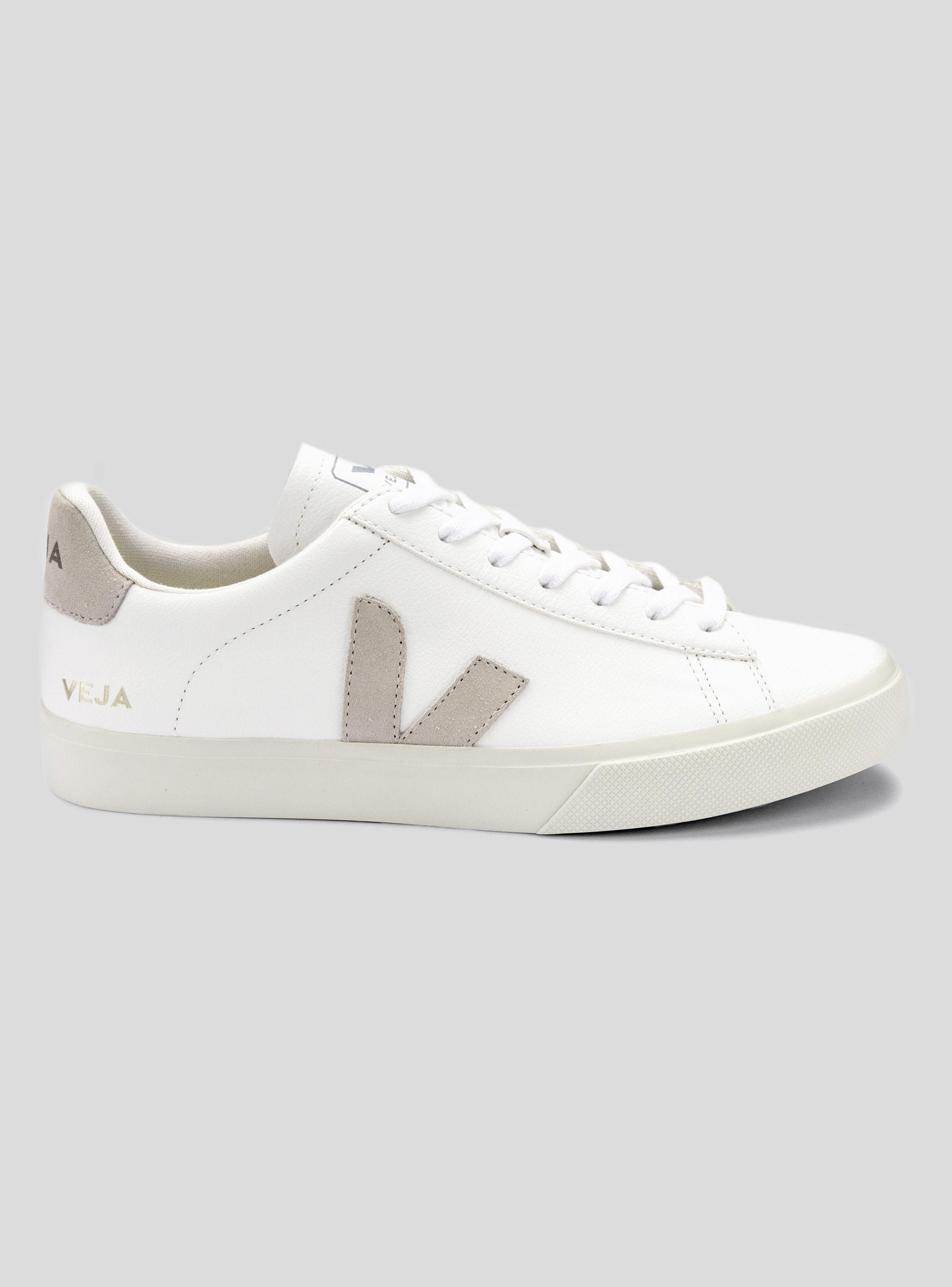 Zapatilla Mujer Veja Campo White Natural-Suede-0
