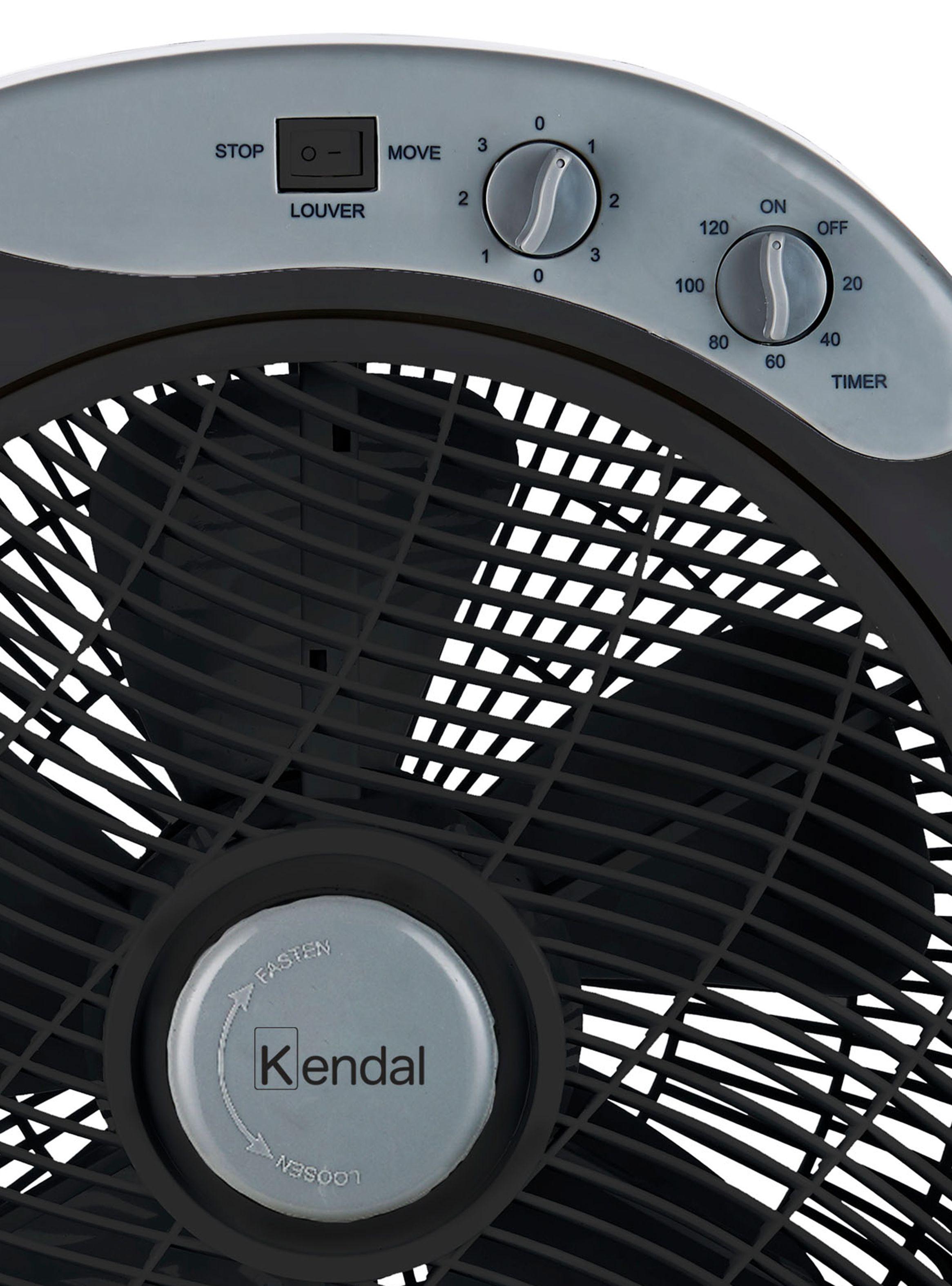 Ventilador Piso Negro 12 Pulgadas-1