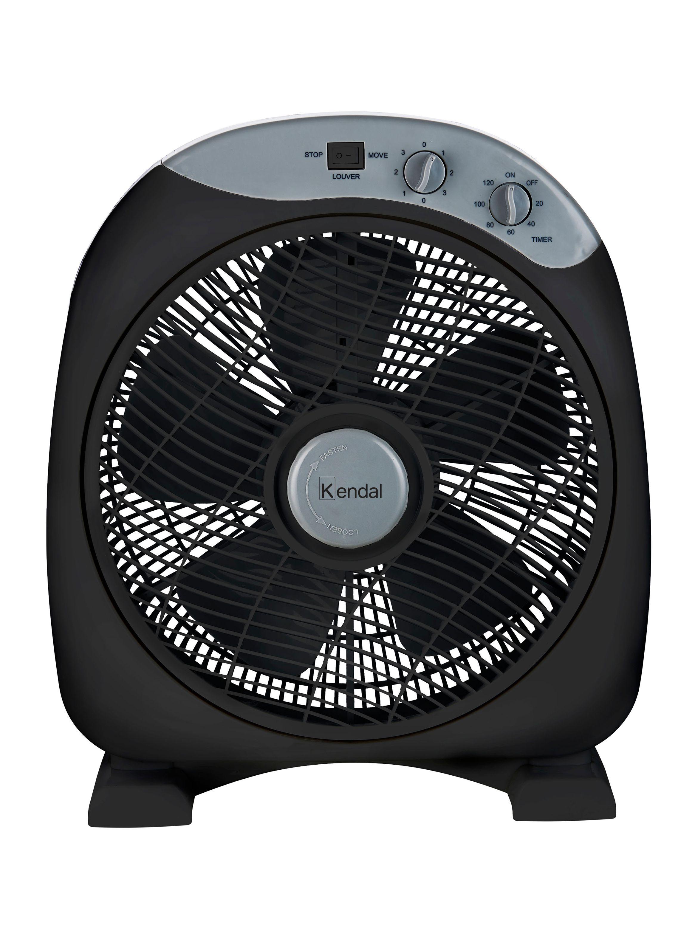 Ventilador Piso Negro 12 Pulgadas-0