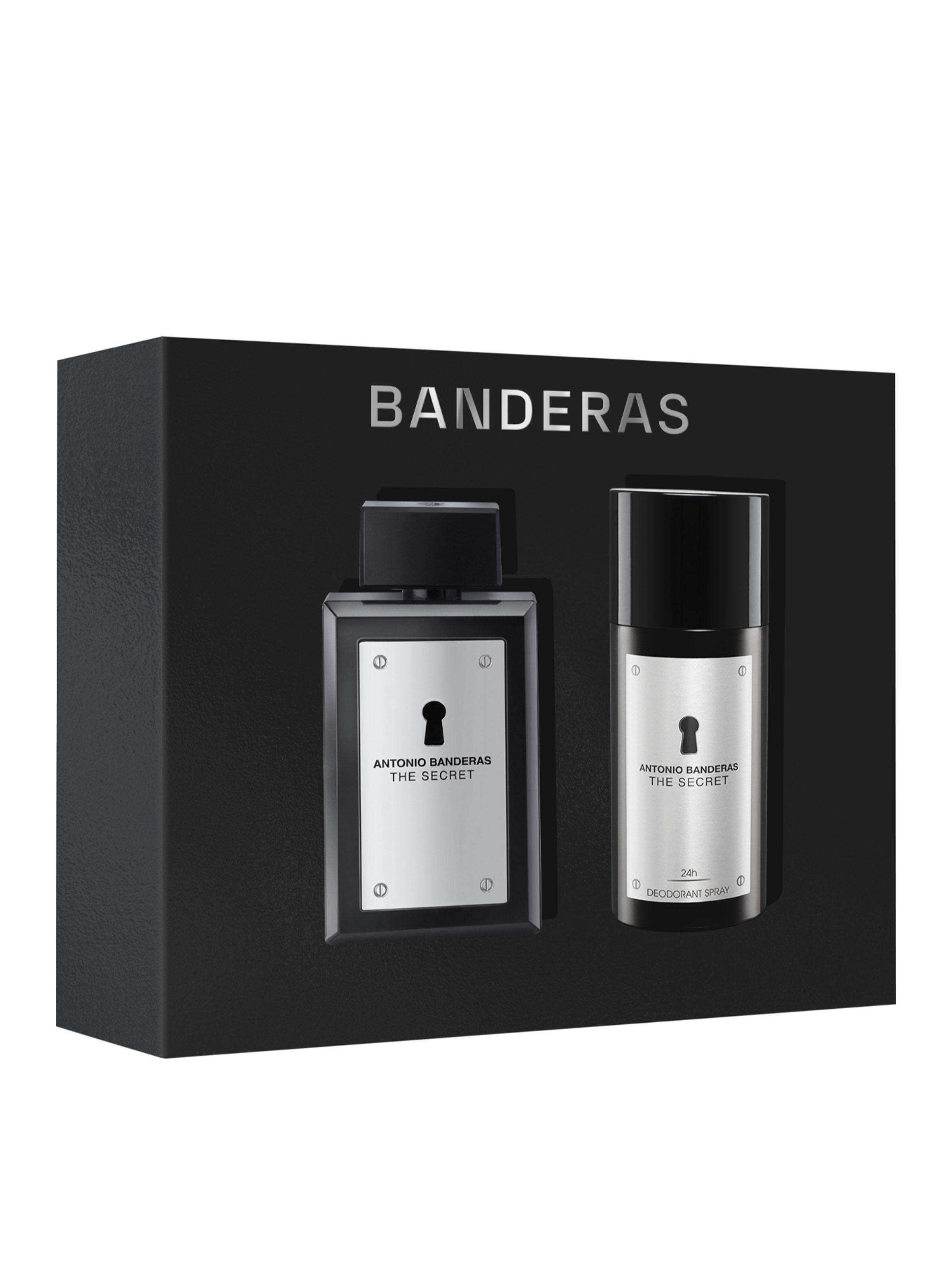 Set Perfume Regalo Banderas Perfume Hombre Secret EDT 100 ml + Desodorante 150 ml-0