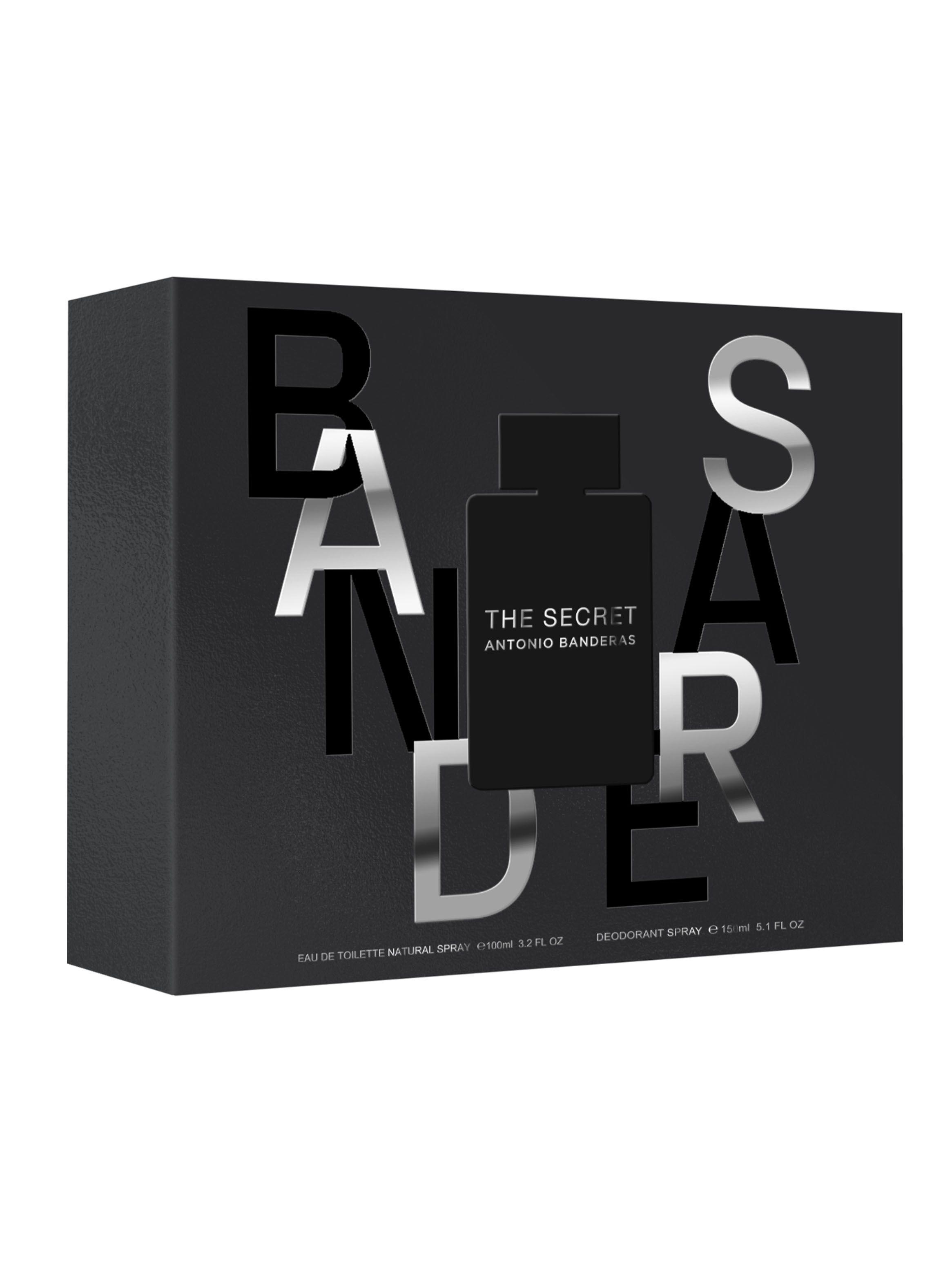 Set Perfume Regalo Banderas Perfume Hombre Secret EDT 100 ml + Desodorante 150 ml-1