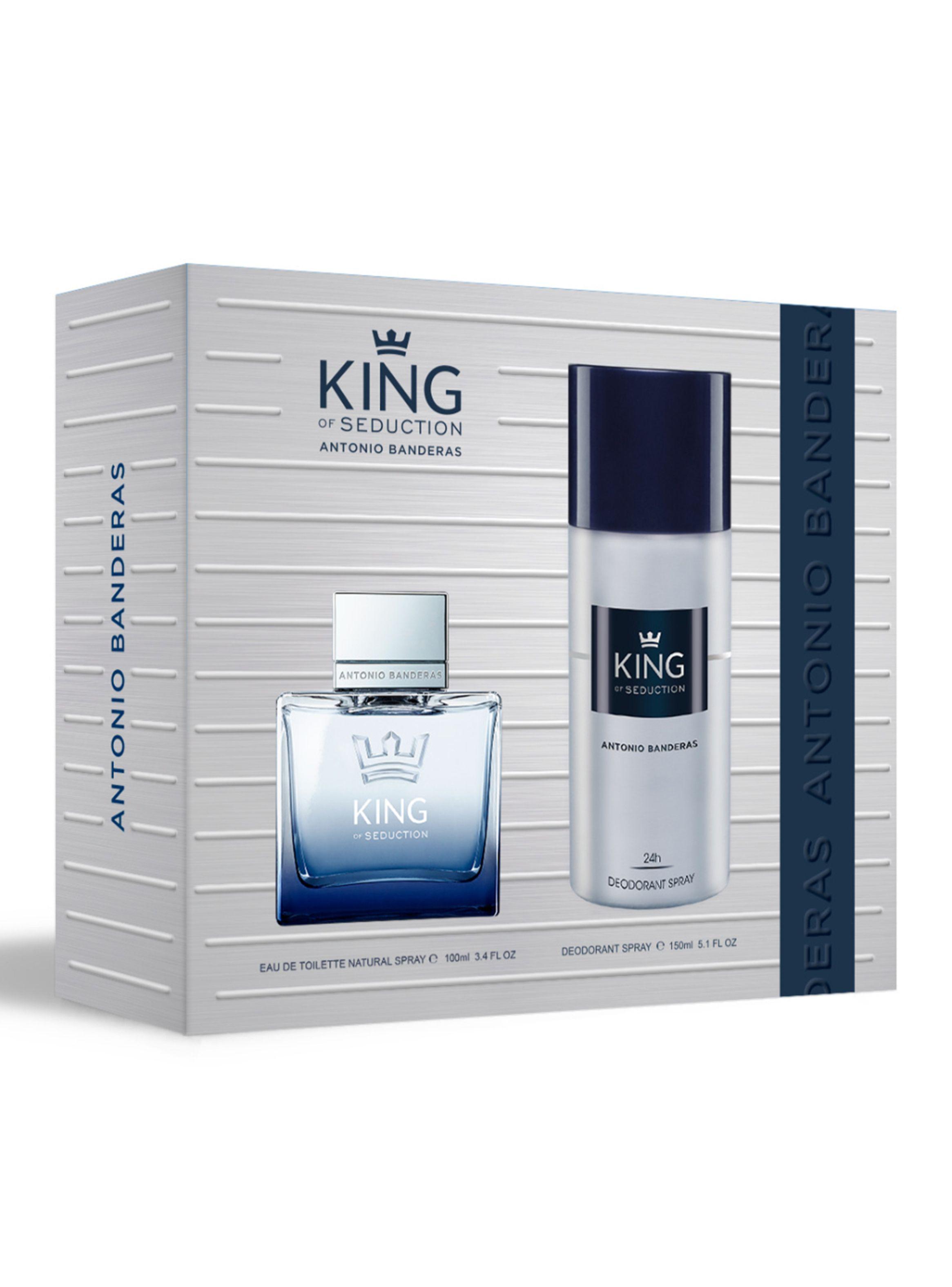Set Regalo Banderas Perfume Hombre King of Seduction EDT 100ml + Desodorante 150ml-0