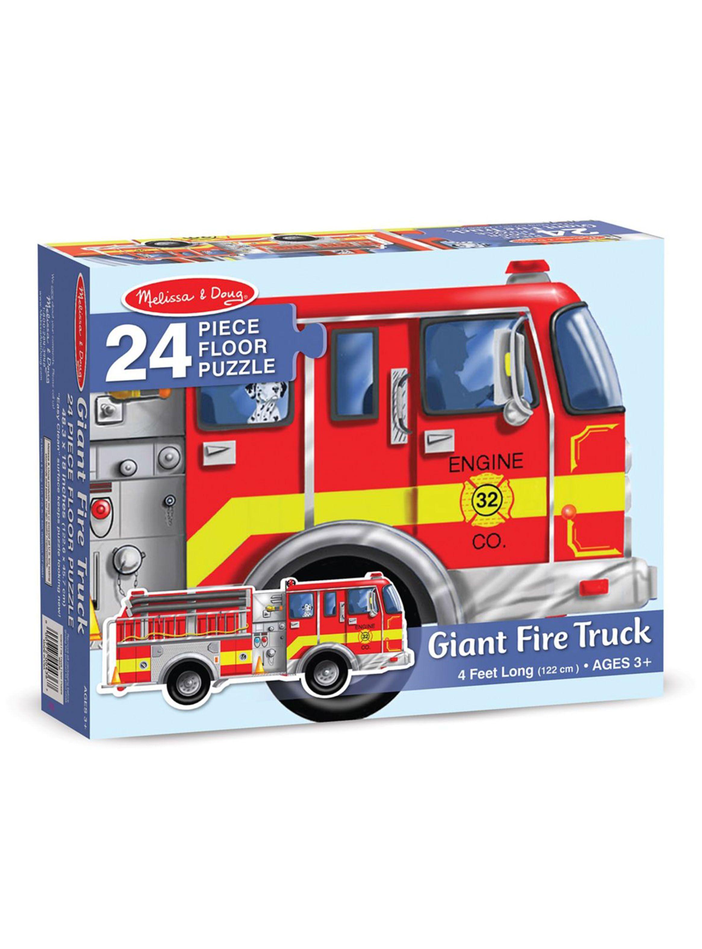 Melissa & Doug Puzzle Camión de bomberos 24 piezas Caramba-0