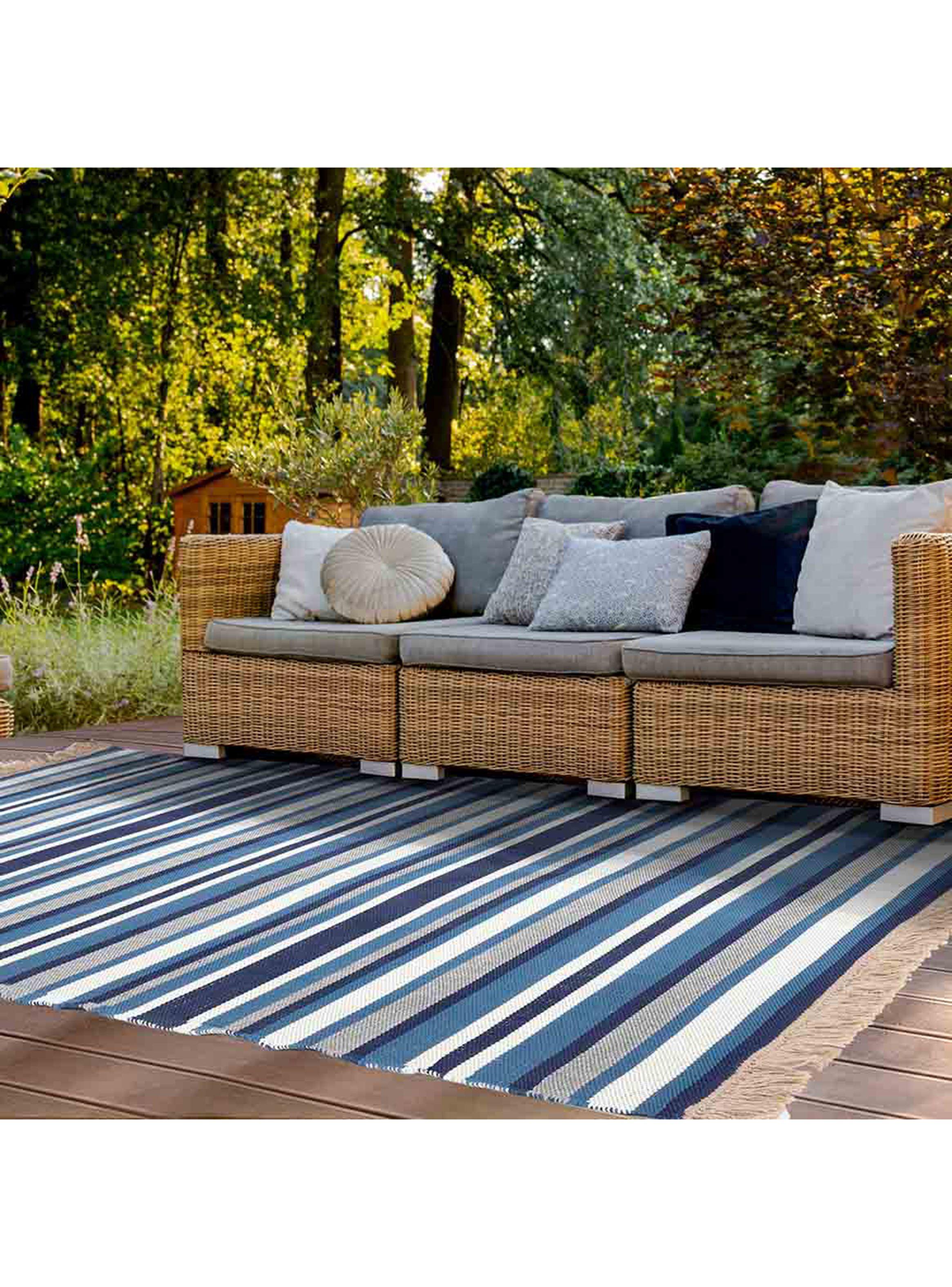Alfombra Reversible Natural Pacific 140x200 cm Azul-2