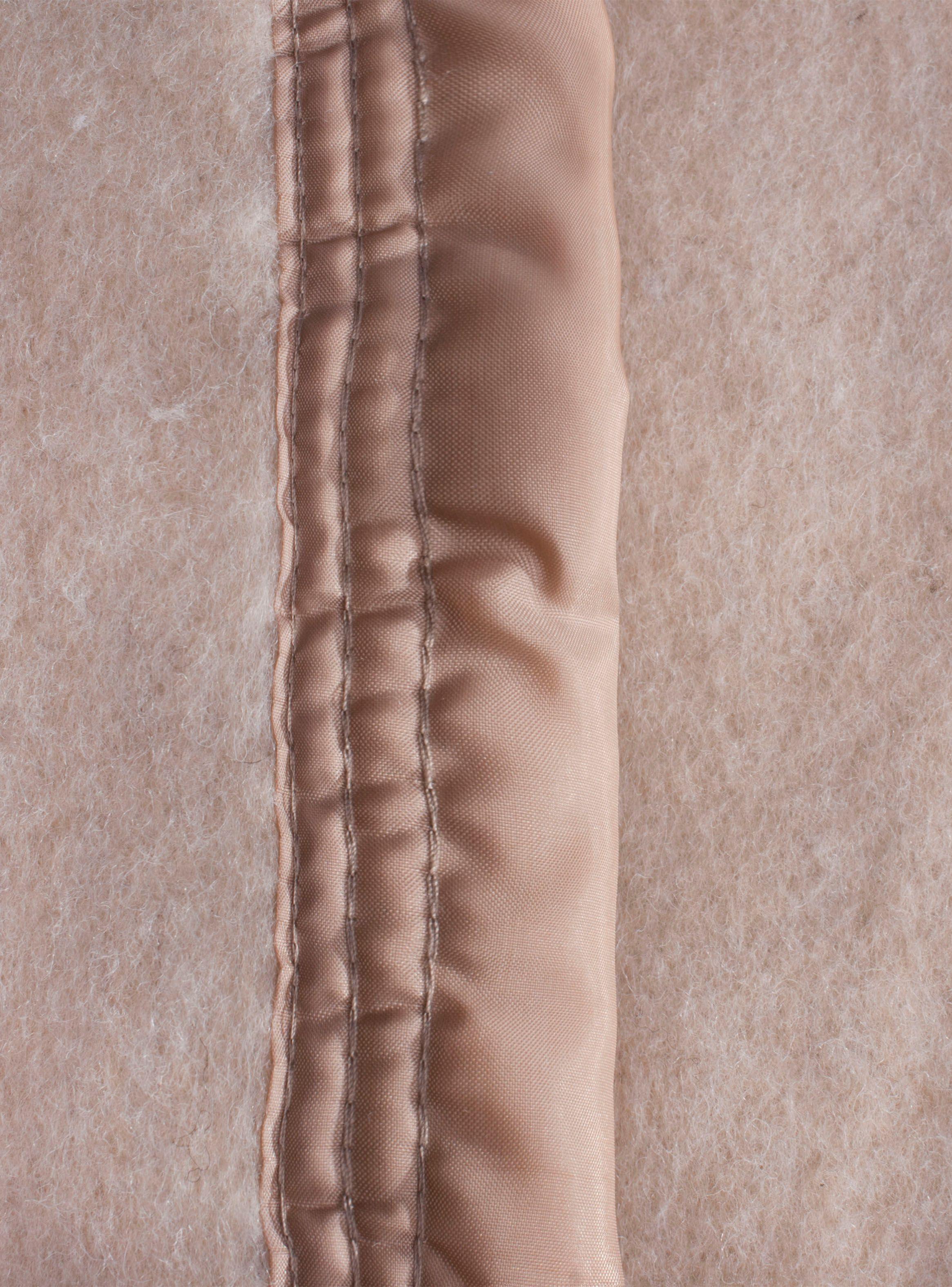 Frazada Lana 2 Plazas Beige Liso-2