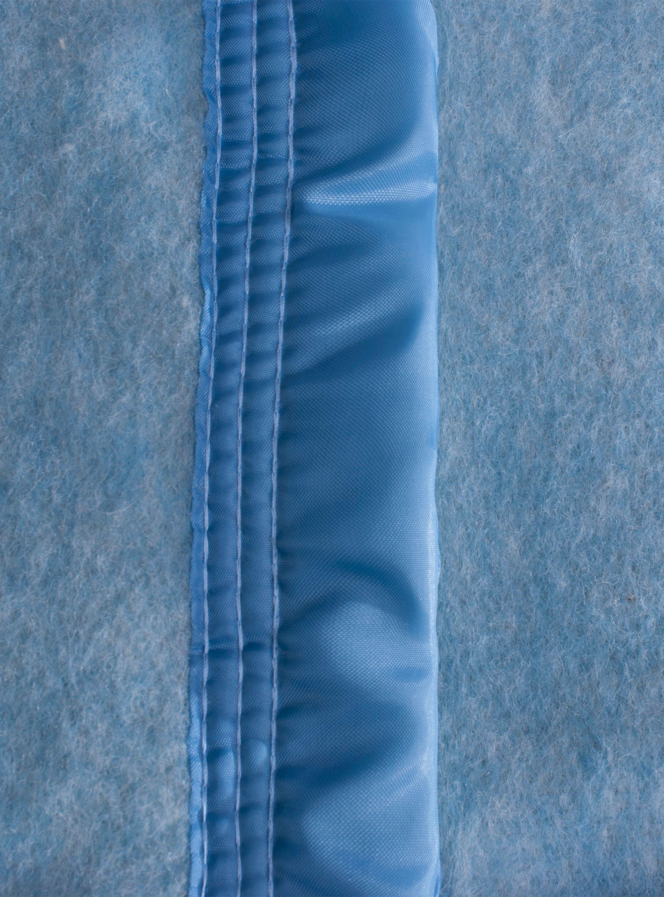 Frazada Lana 2 Plaza Celeste-2