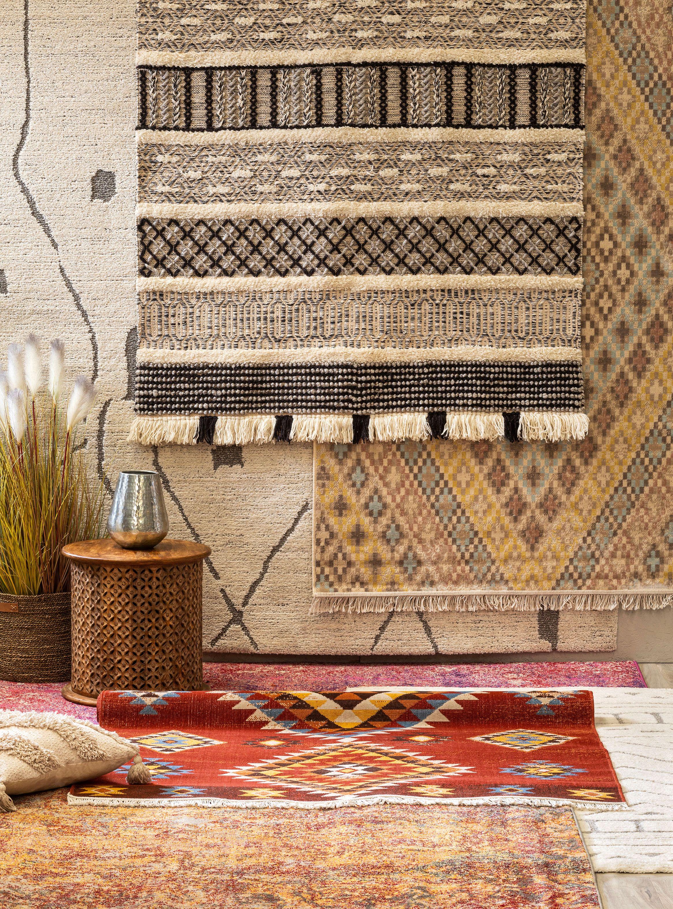 Alfombra Nigeria 200x290 cm Rojo-3