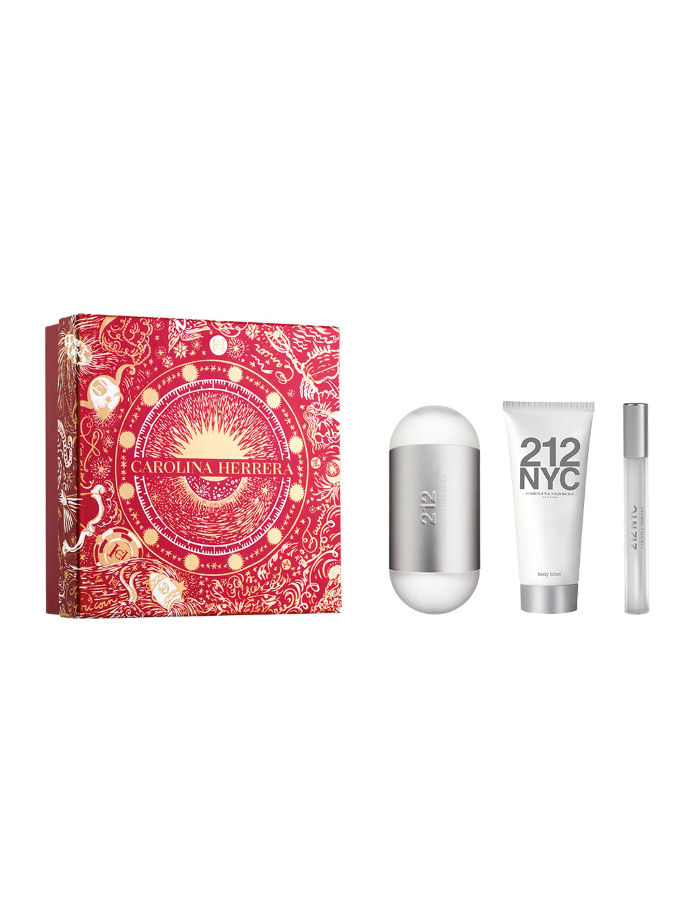 Set Perfume Carolina Herrera 212 EDT Mujer 100 ml + Body Lotion 100 ml+ Megaspritzer-1