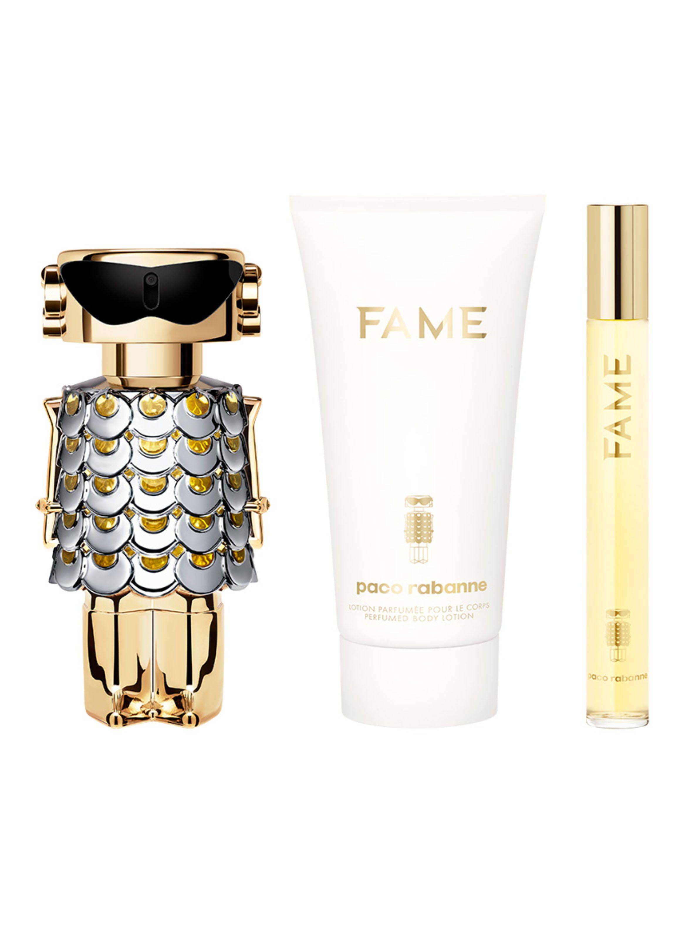 Set Perfume Paco Rabanne Fame EDP Mujer 50 ml + Body Lotion 75 ml + Megaspritzer 10 ml-0