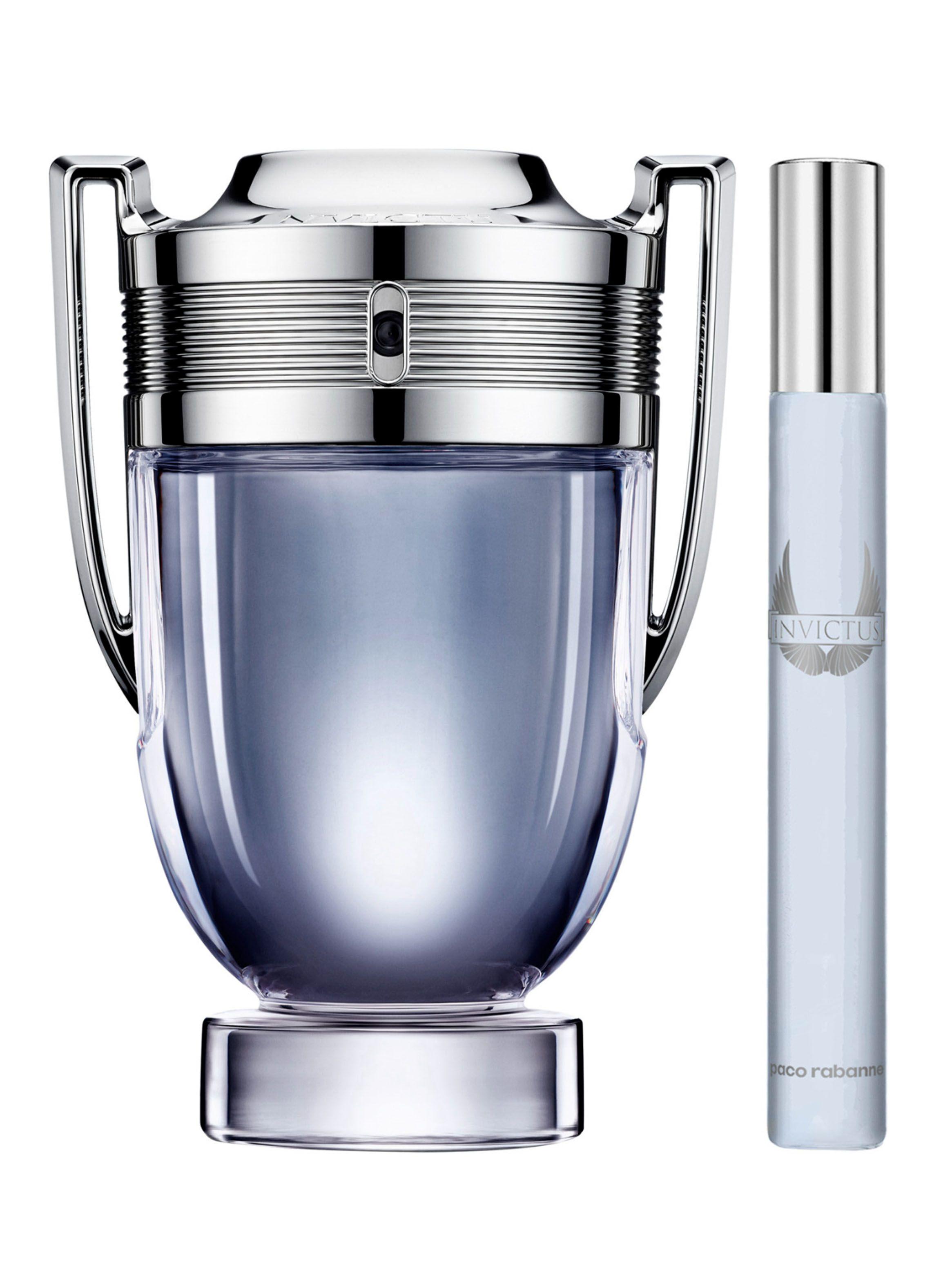 Set Perfume Paco Rabanne Invictus EDT Hombre 100 ml + Megaspritzer 10 ml-0