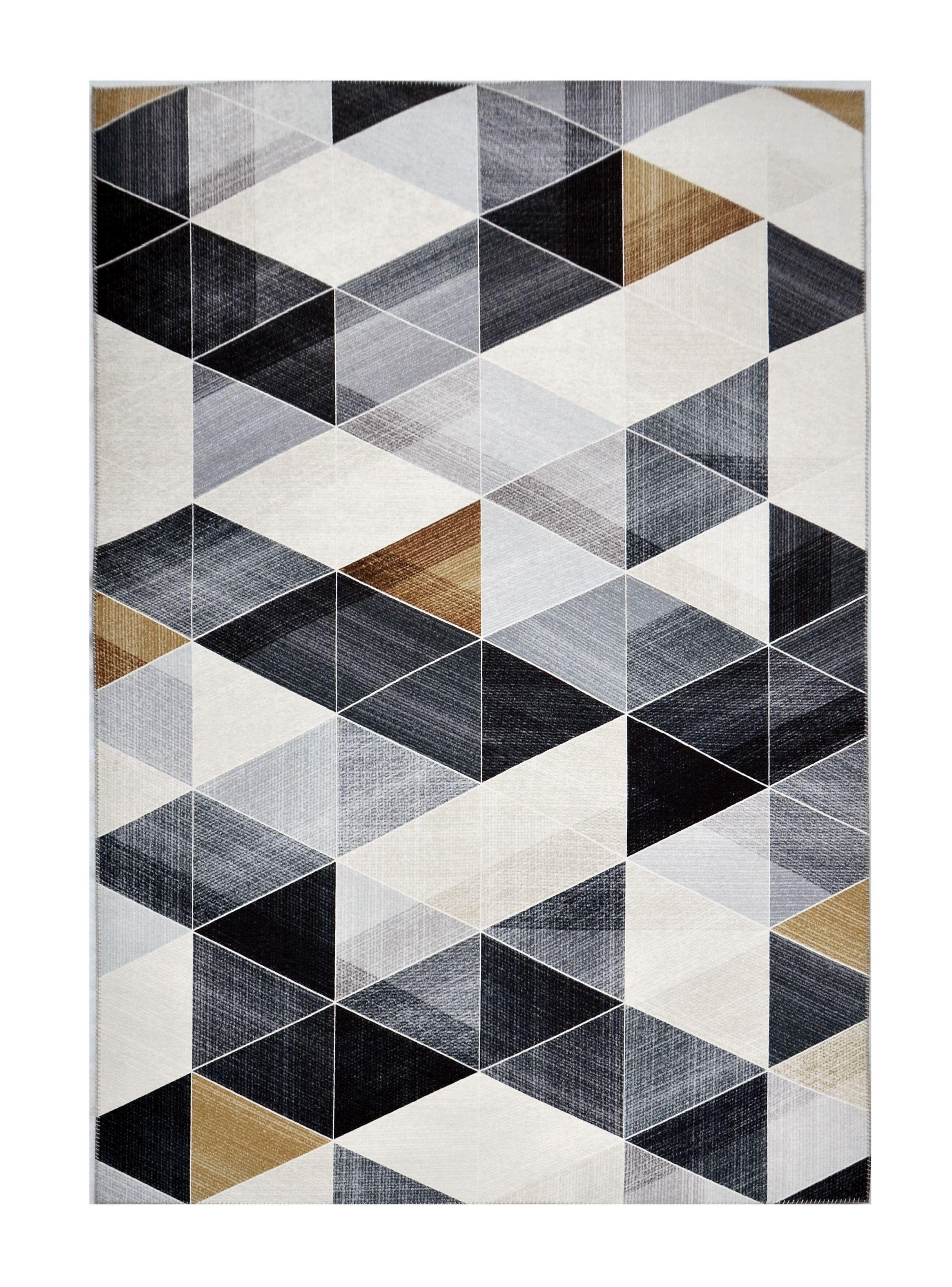 Alfombra 200 x 280 cm Idetex Chenille Zentrum Negro-0