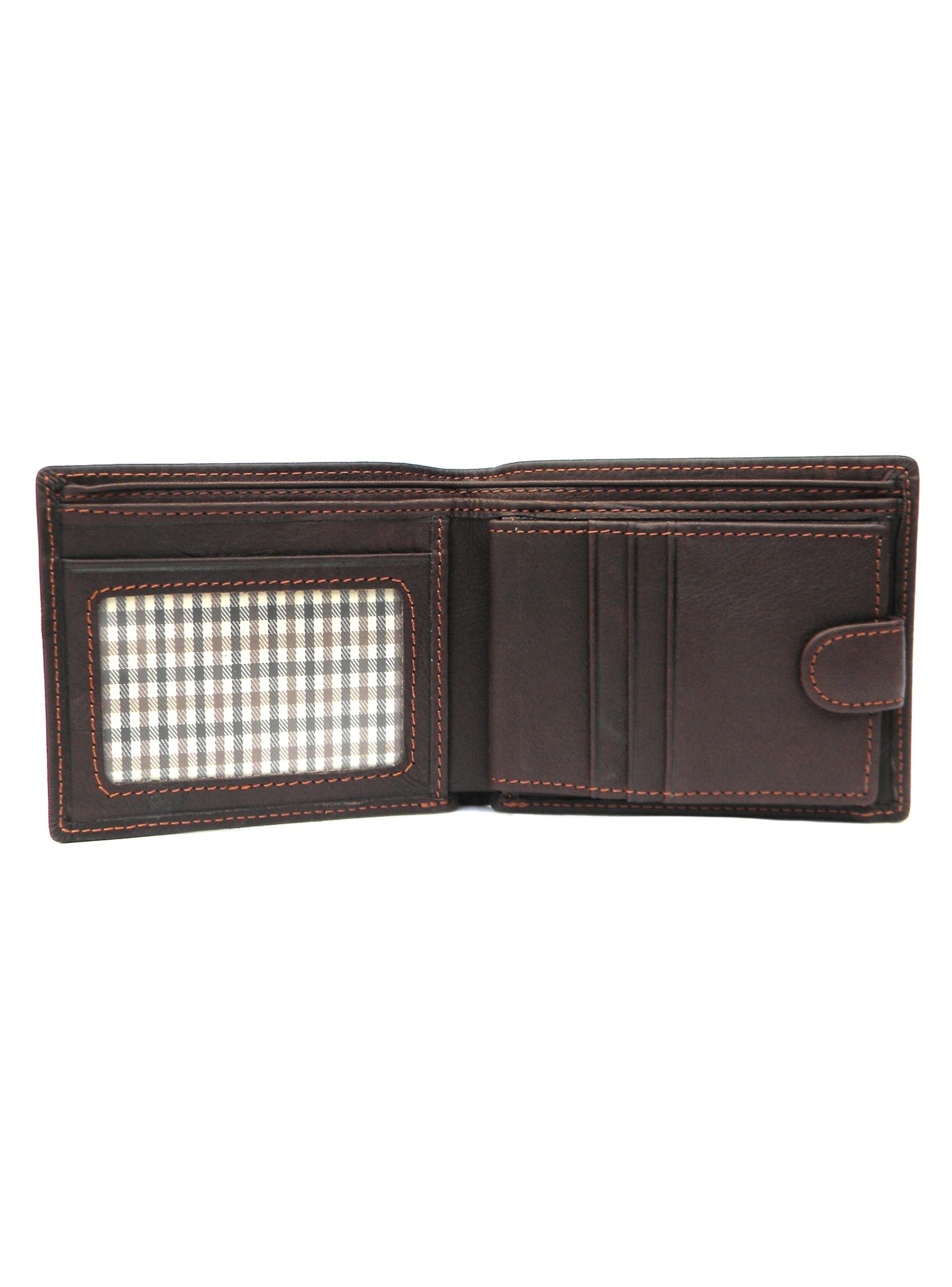Billetera Gino Rodinis Línea Etnica 931 Café Oscuro-1