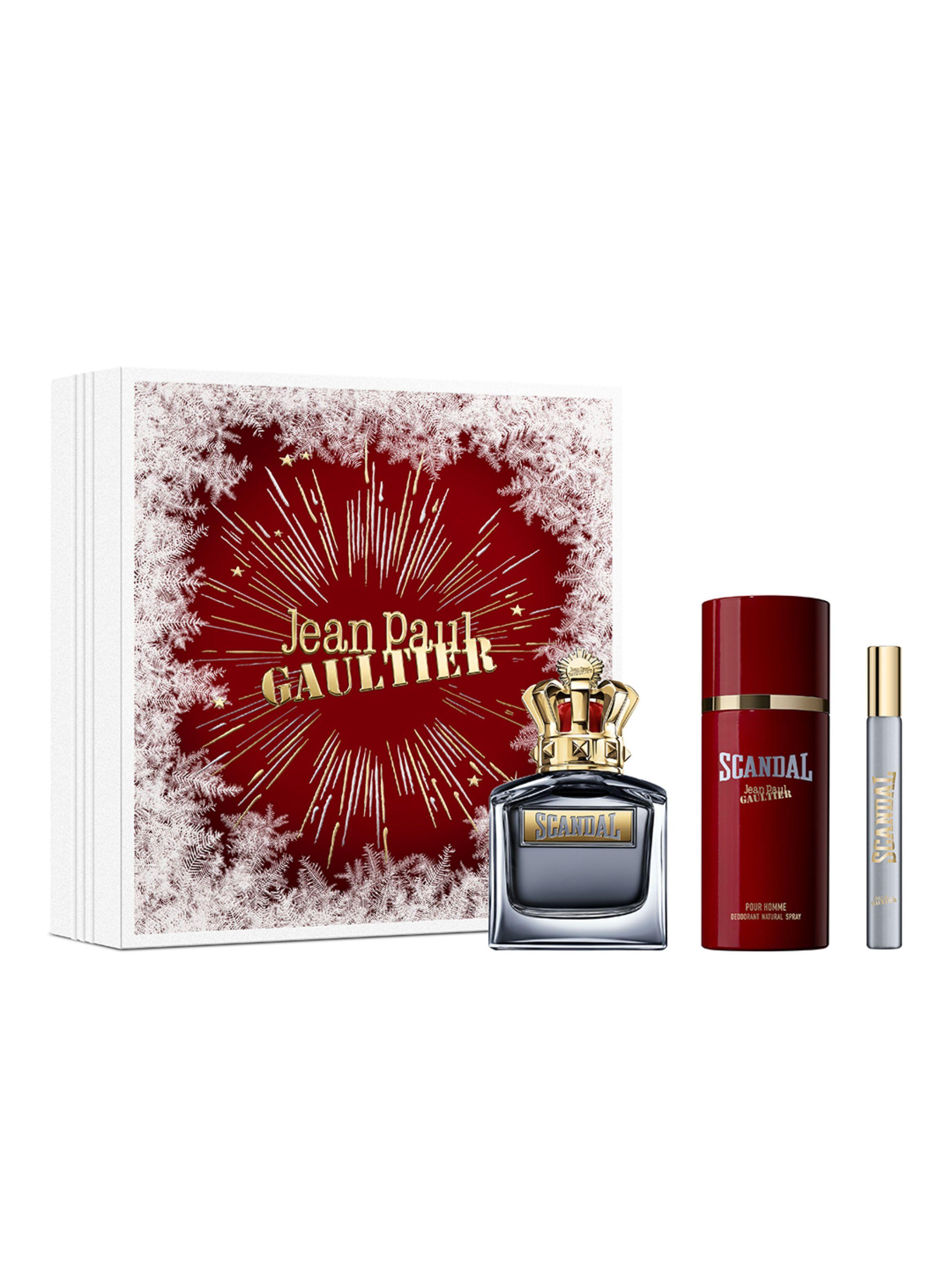 Set Perfume Scandal Pour Homme EDT Hombre 100 ml + Desodorante 150 ml + Megaspritzer-1