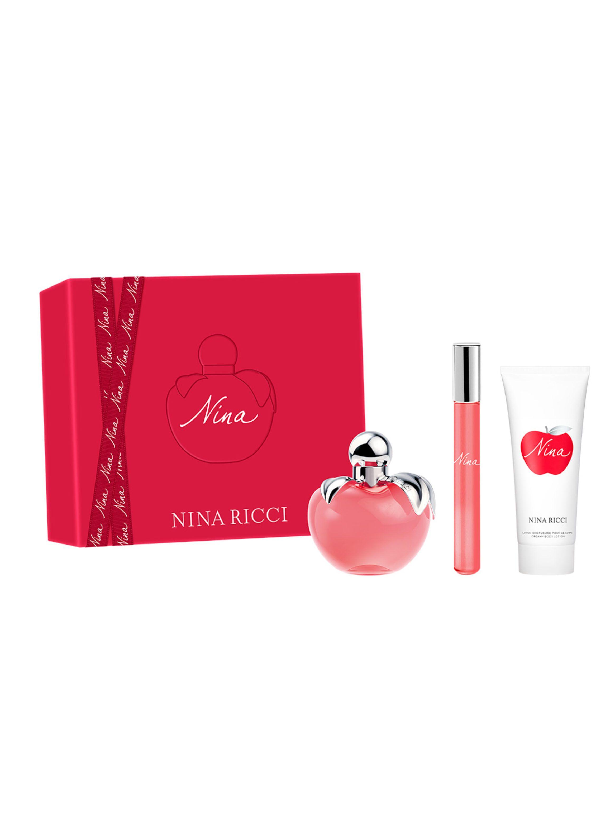 Set Perfume Nina EDT 80 ml + Body Lotion 75 ml + Roll On 10 ml-1