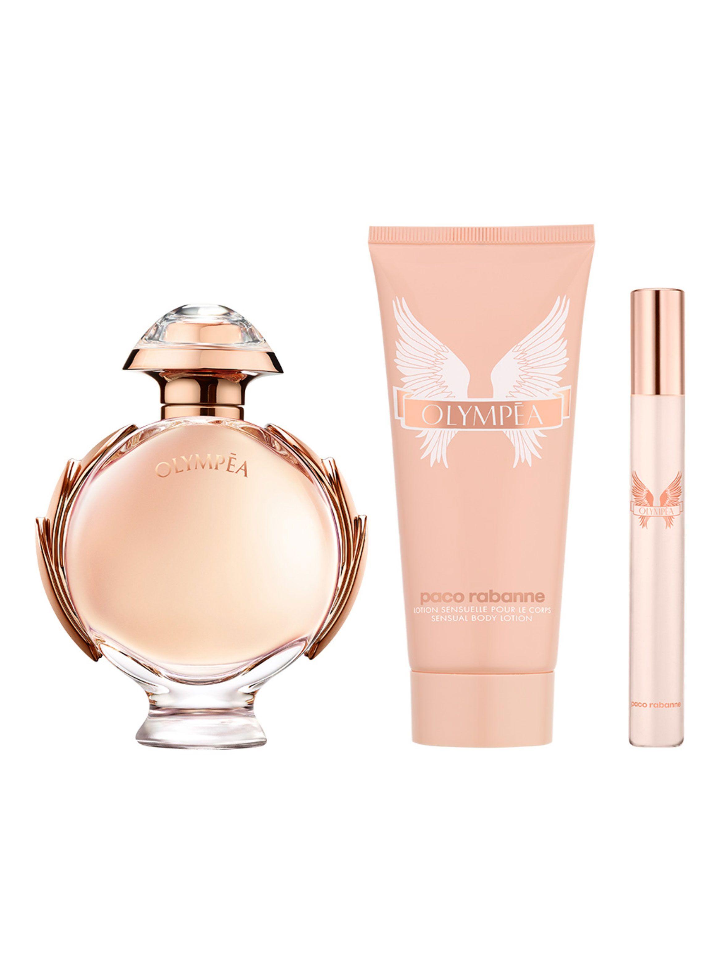 Set Perfume Rabanne Olympéa EDP Mujer 80 ml + Body Lotion 100 ml + Megaspritzer 10 ml-0