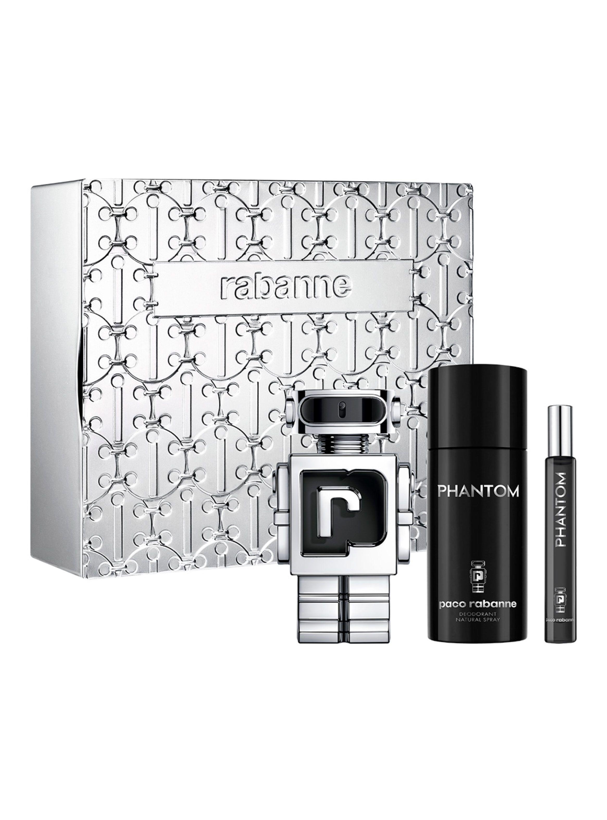 Set Perfume Paco Rabanne Phantom EDT Hombre 100 ml + Desodorante + Megaspritzer 10 ml-0