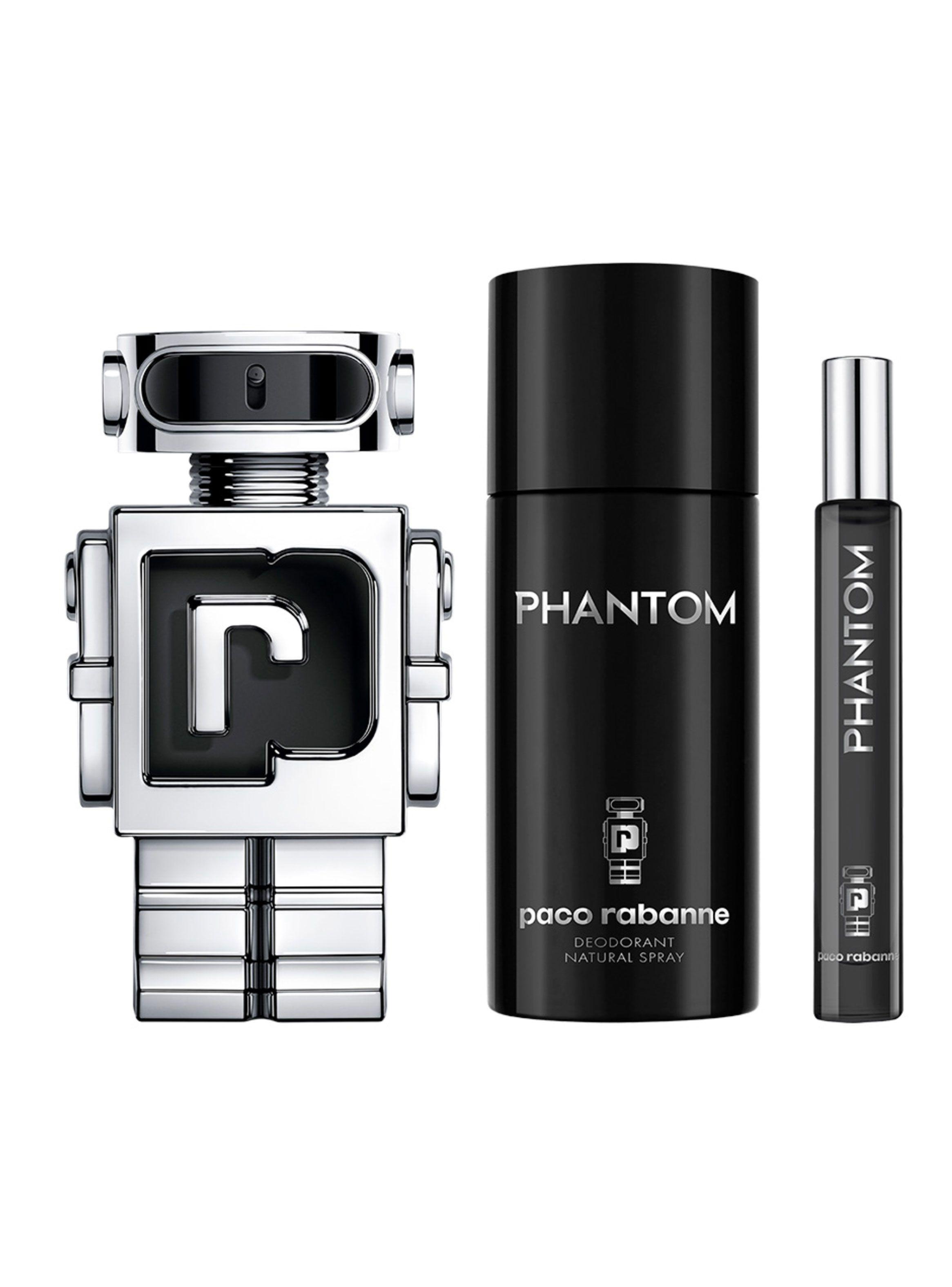 Set Perfume Paco Rabanne Phantom EDT Hombre 50 ml + Desodorante + Megaspritzer 10 ml-0