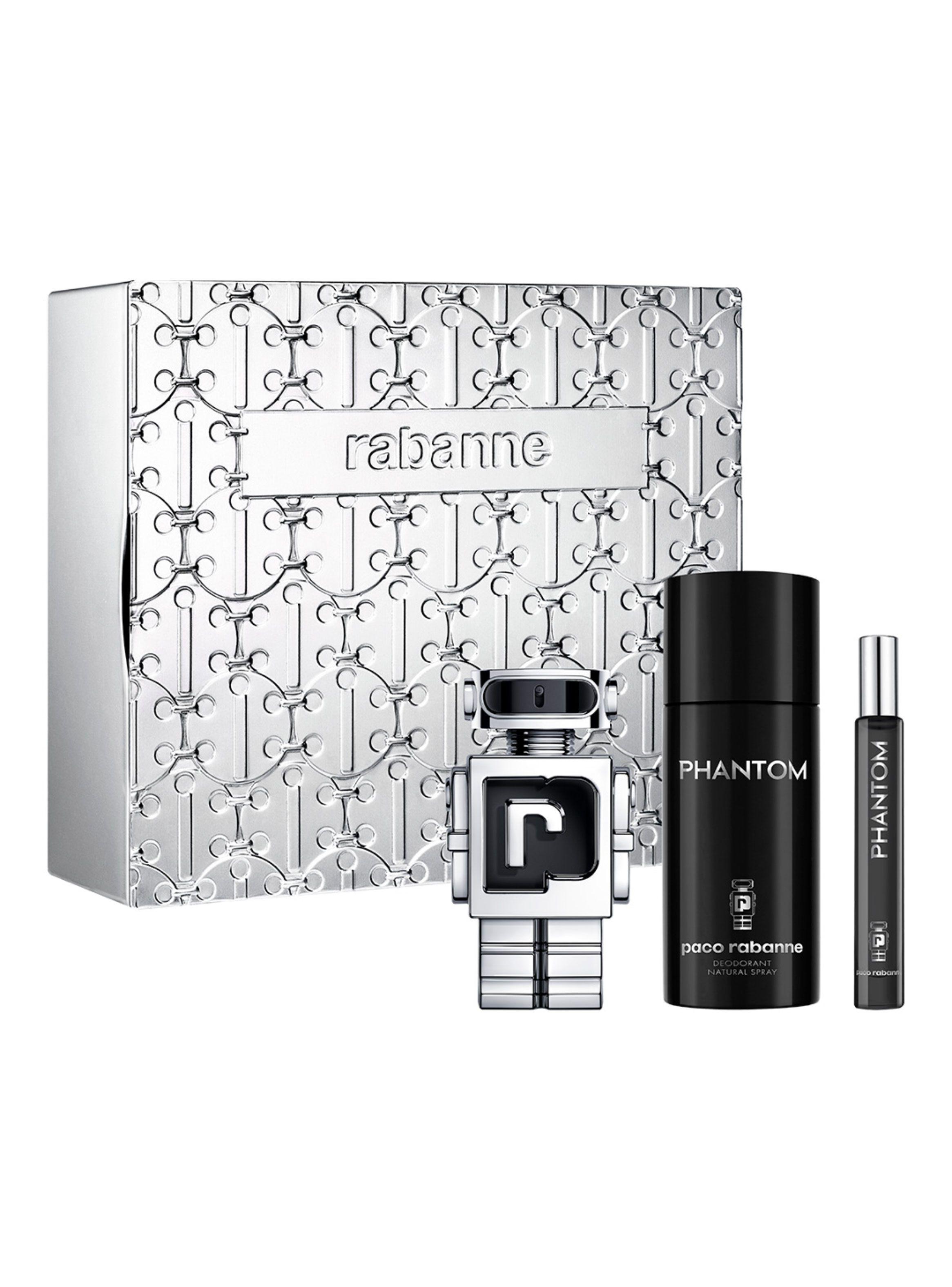Set Perfume Paco Rabanne Phantom EDT Hombre 50 ml + Desodorante + Megaspritzer 10 ml-1