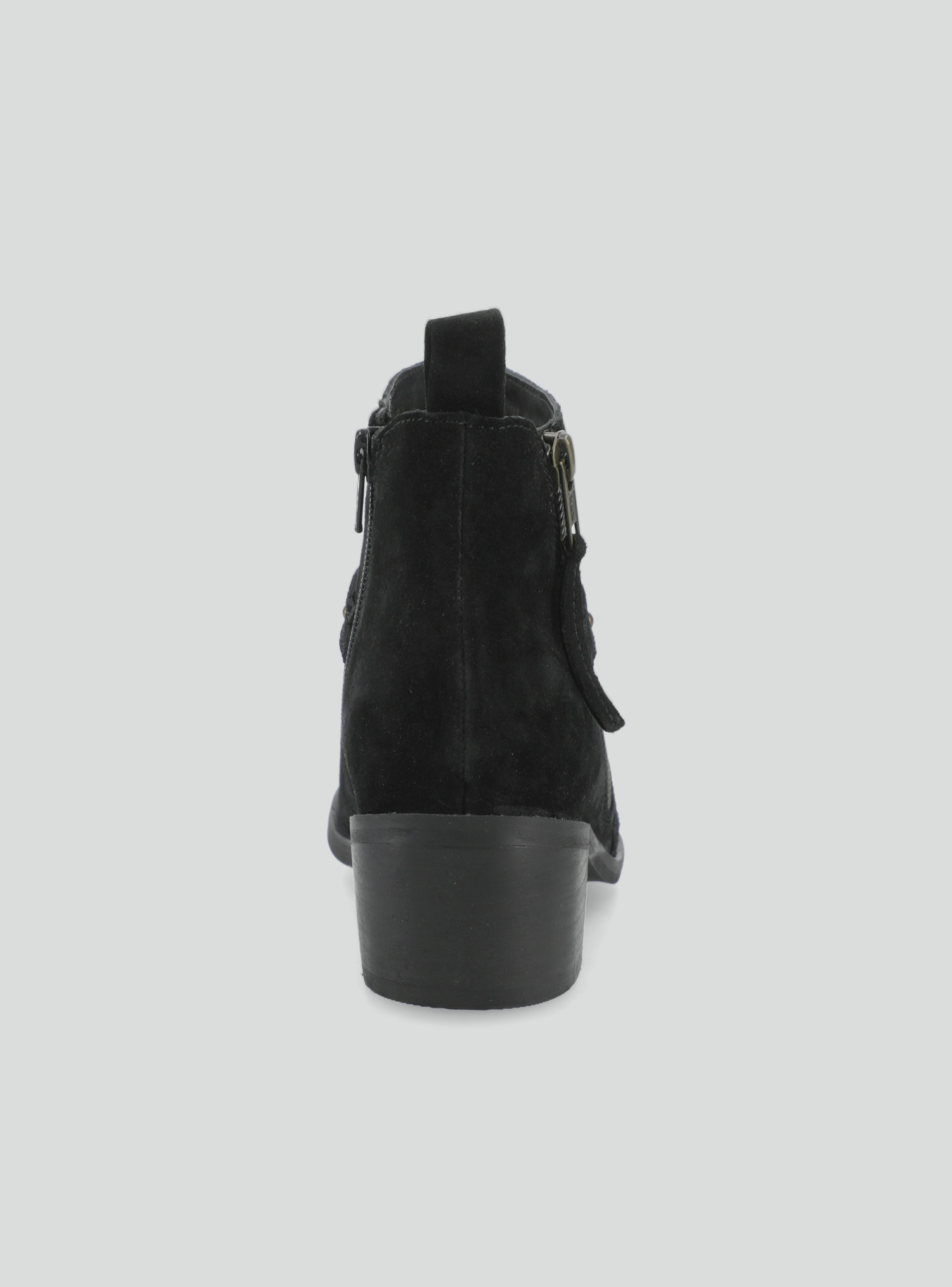 Botín Detalle en Tachas Metálicas Cuero Mujer-3