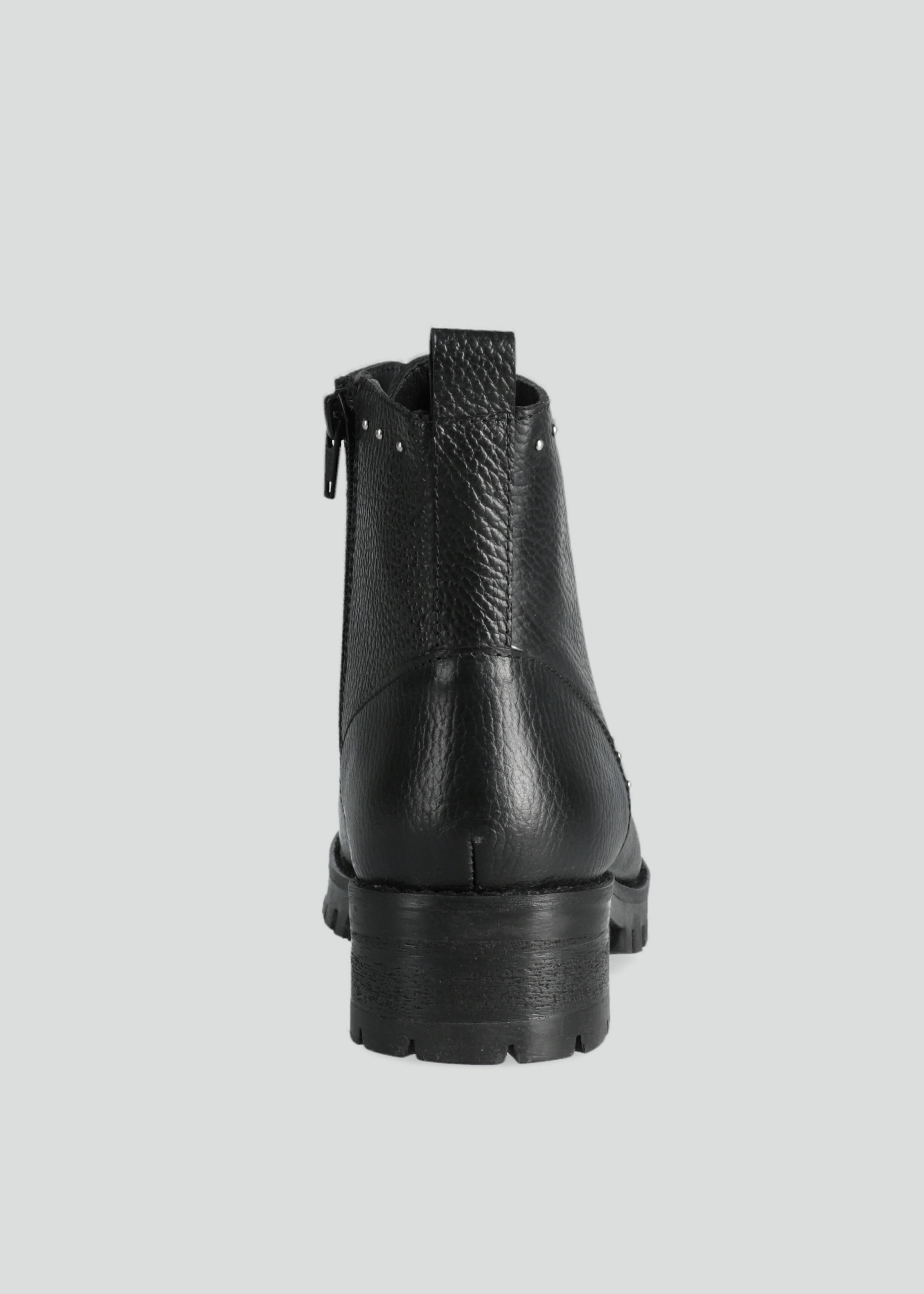 Botín Cuero con Cordones Mujer-3