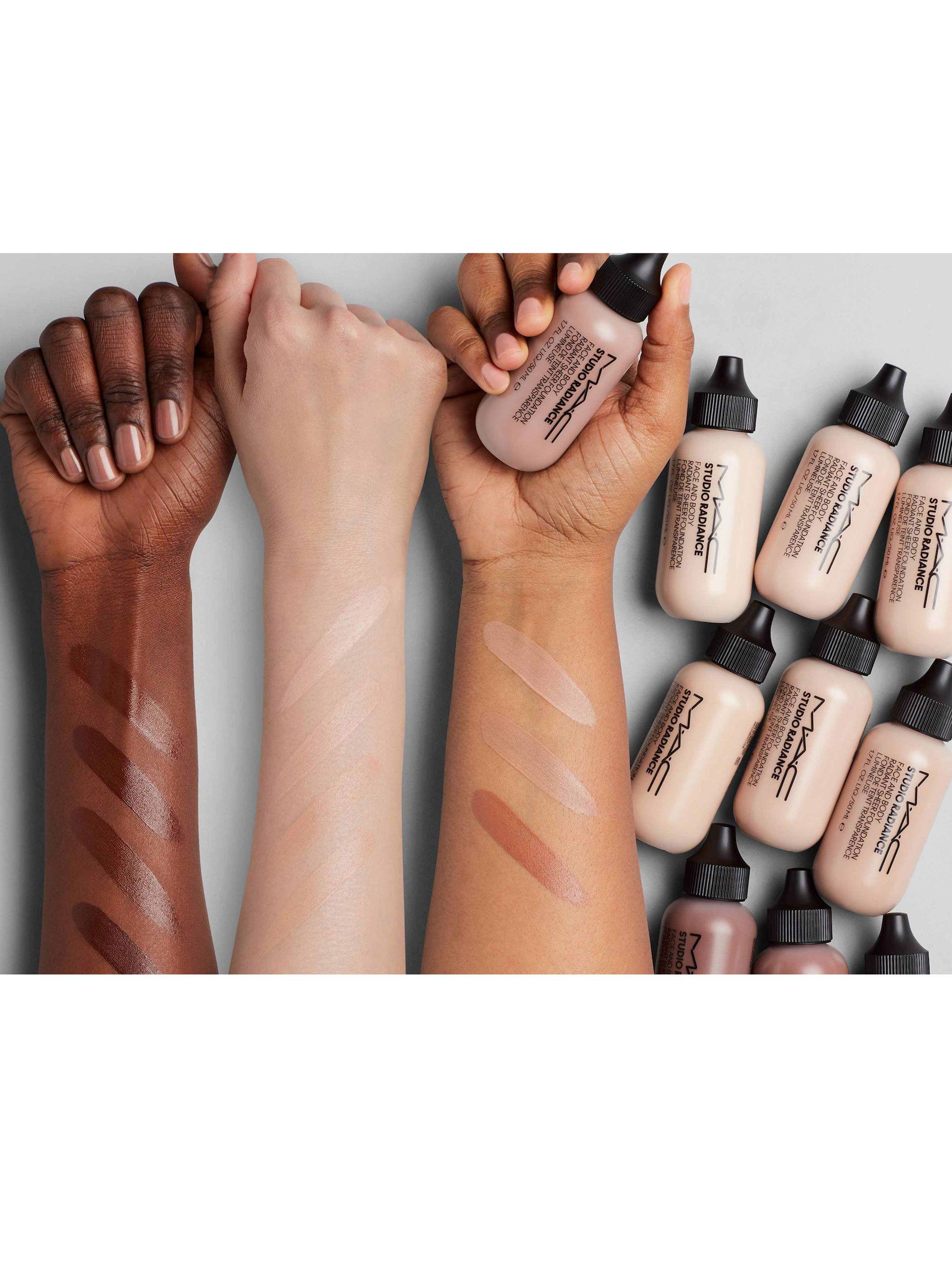 Base de Maquillaje Studio Radiance Face and Body Radiant Sheer Pieles Claras a Medias-4