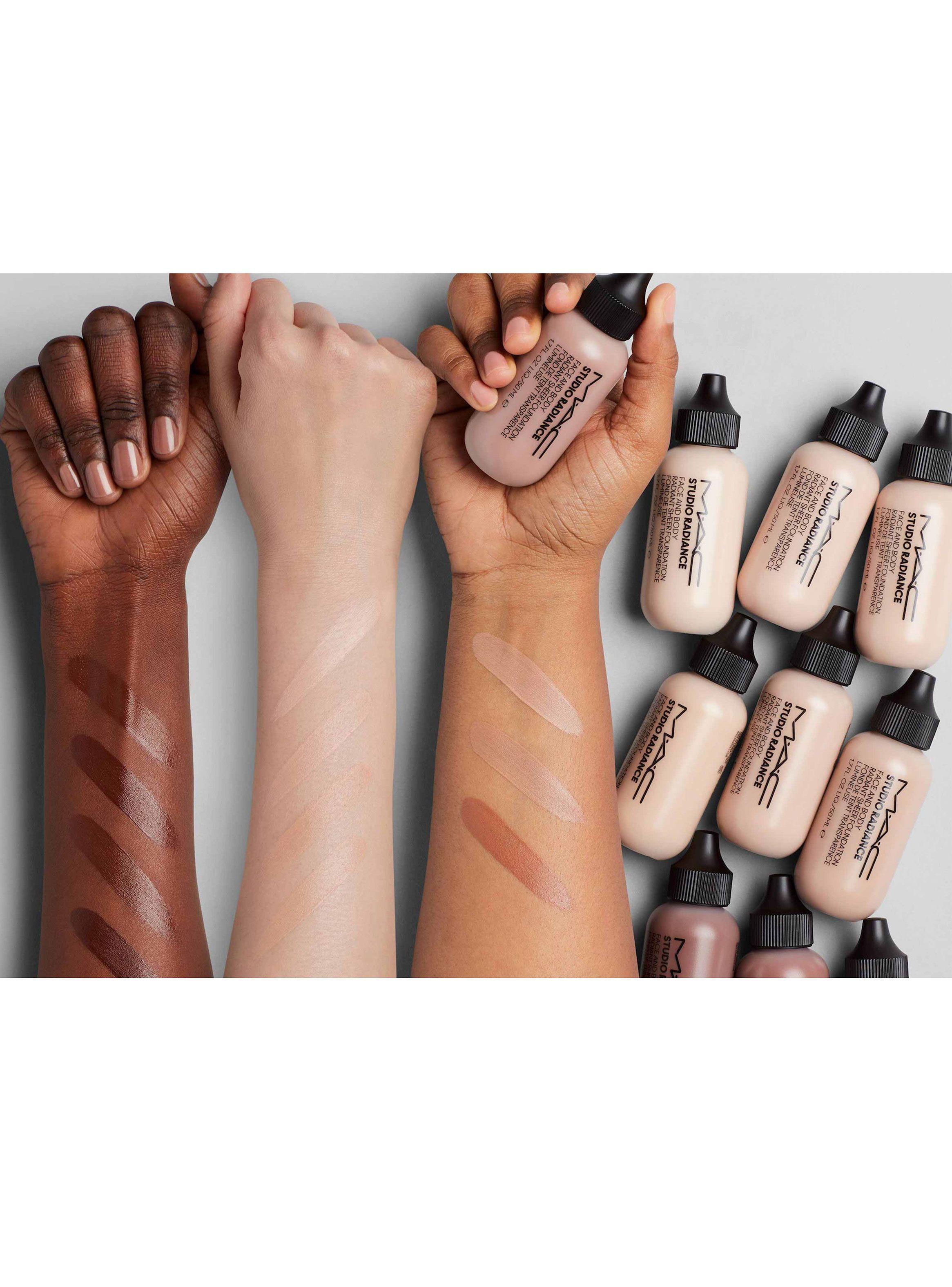 Base de Maquillaje Studio Radiance Face and Body Radiant Sheer Pieles Claras a Medias-4