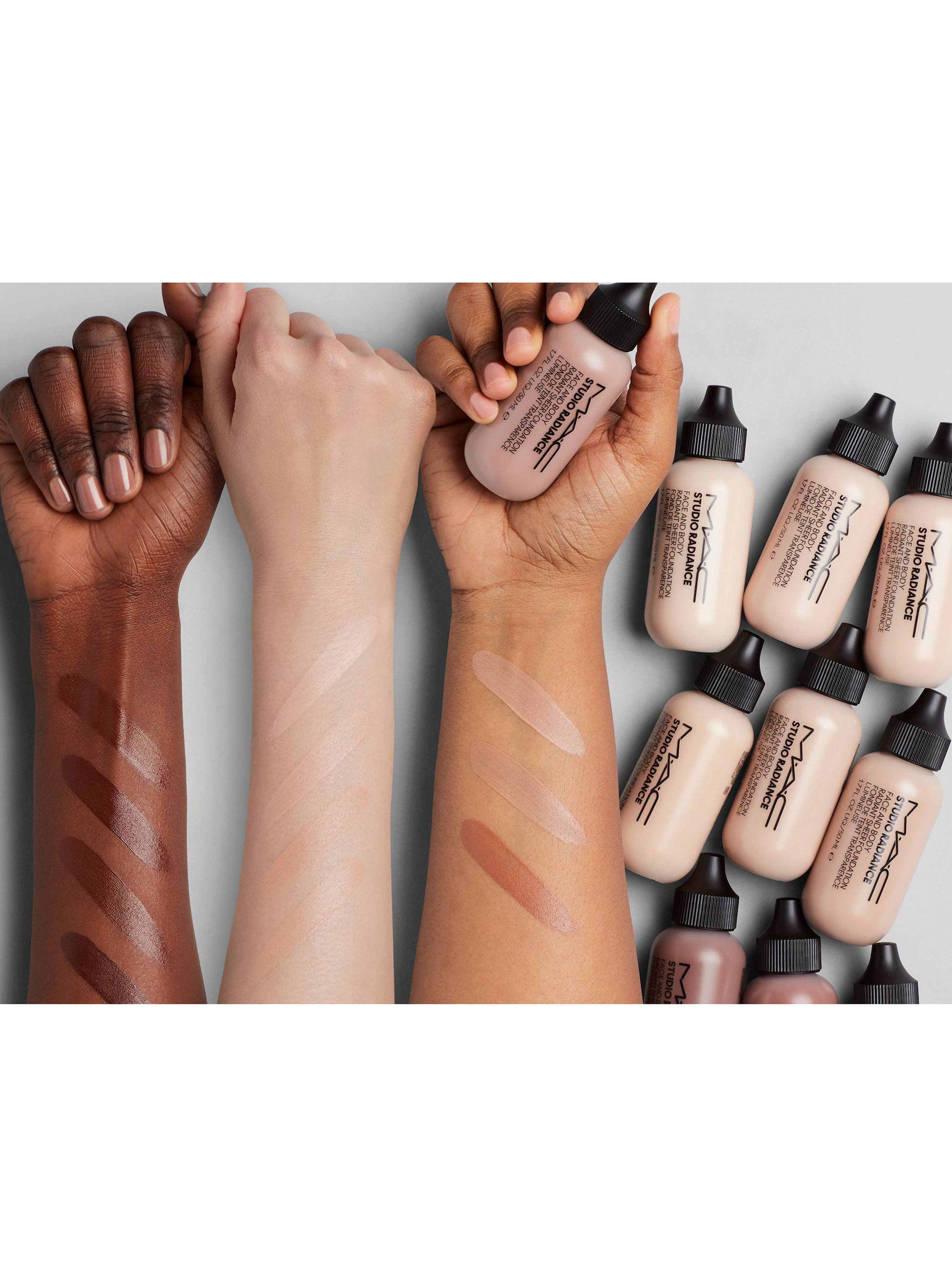 Base de Maquillaje Studio Radiance Face and Body Radiant Sheer Pieles Claras a Medias-4