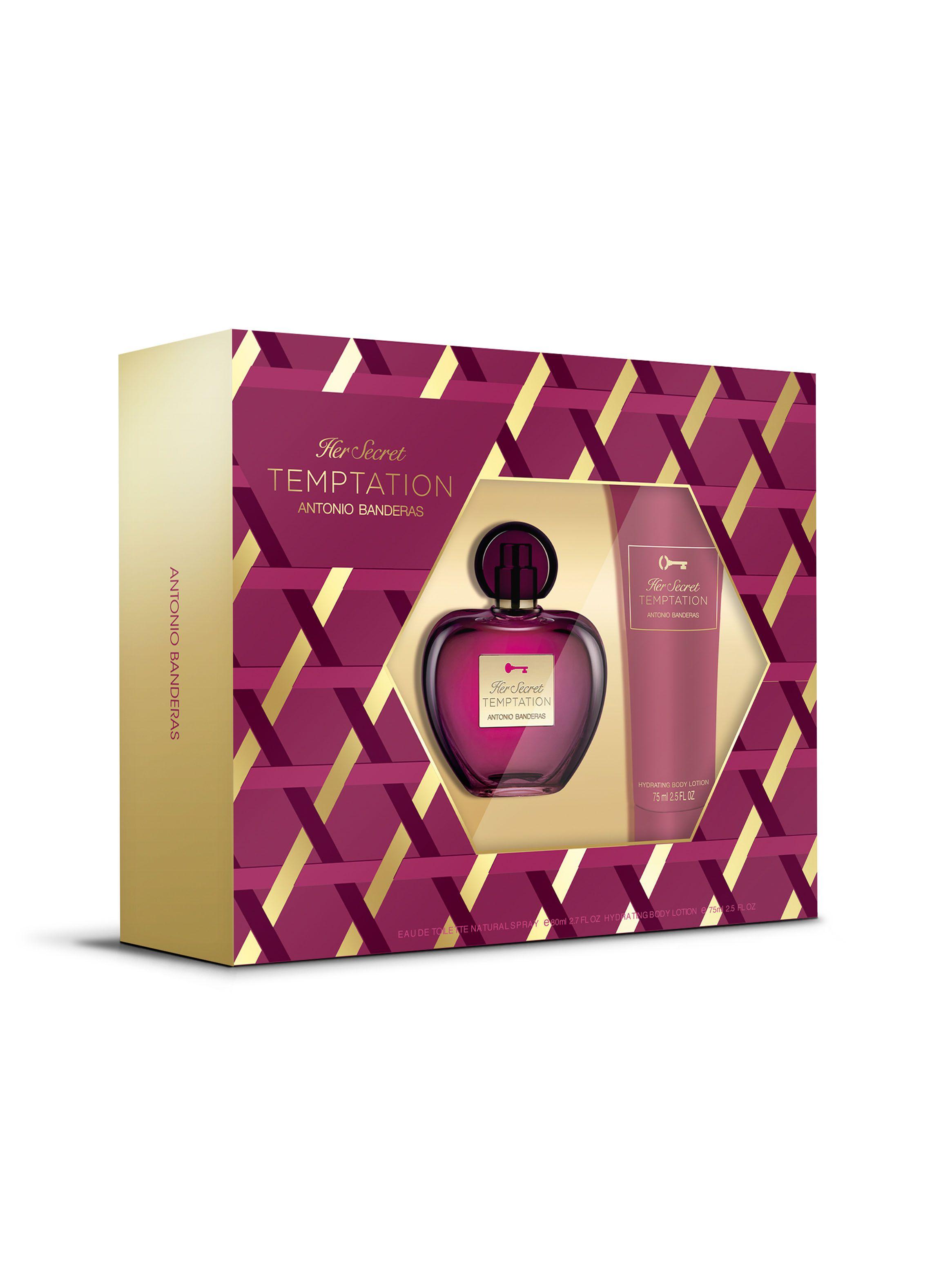 Set Perfume Antonio Banderas Her Secret Temptation Woman EDT 80 ml-0