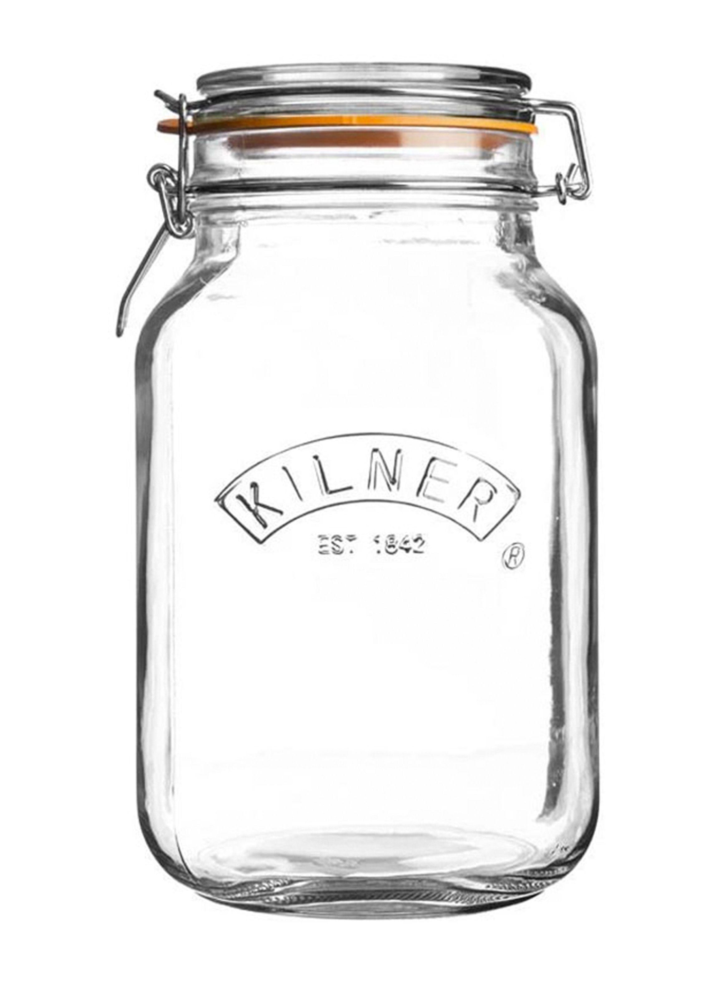 Frasco Kilner Vidrio Cuadrado Cierre Clip 1.5 Litro-0