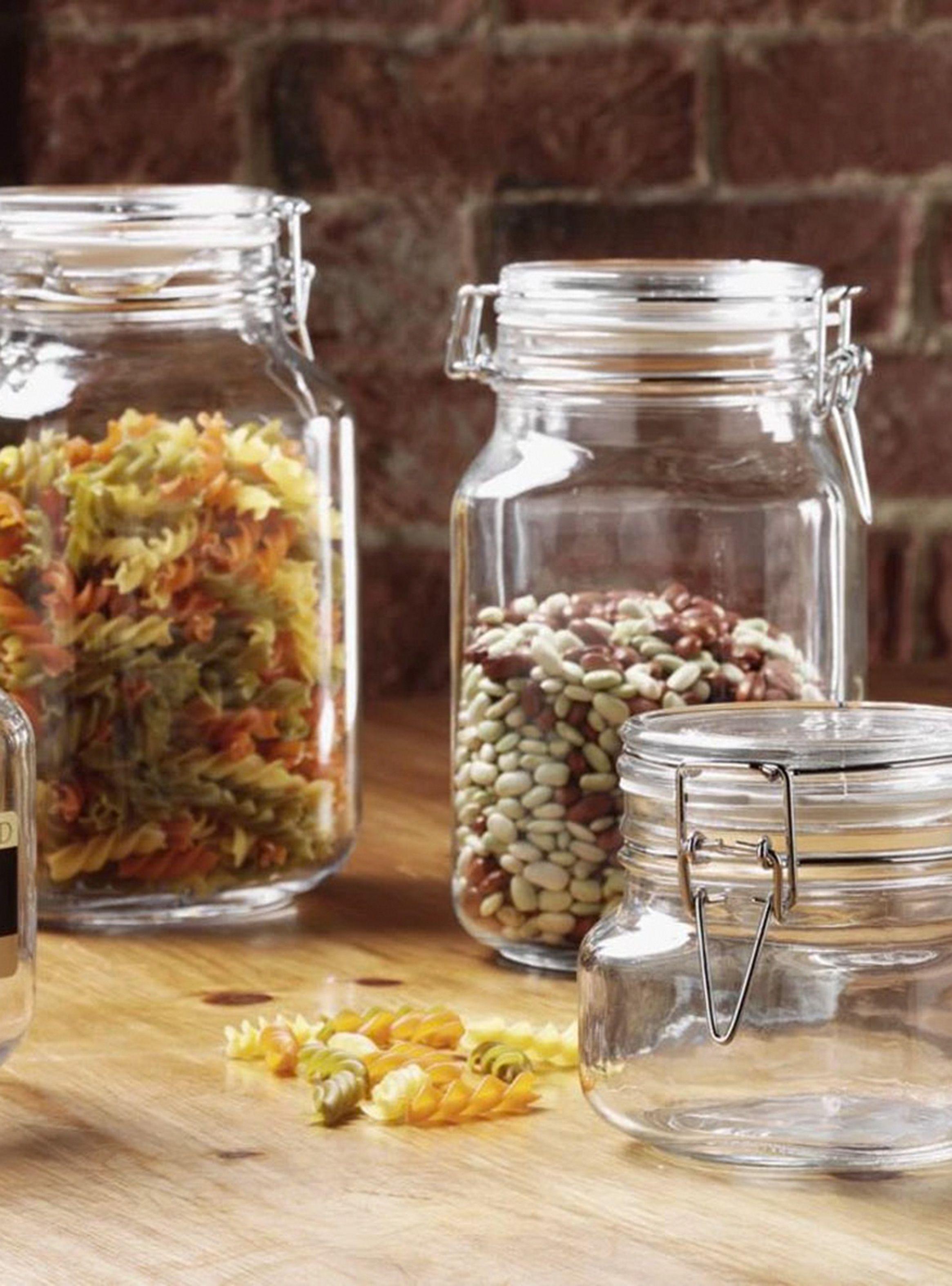 Frasco Kilner Vidrio Cuadrado Cierre Clip 1.5 Litro-1