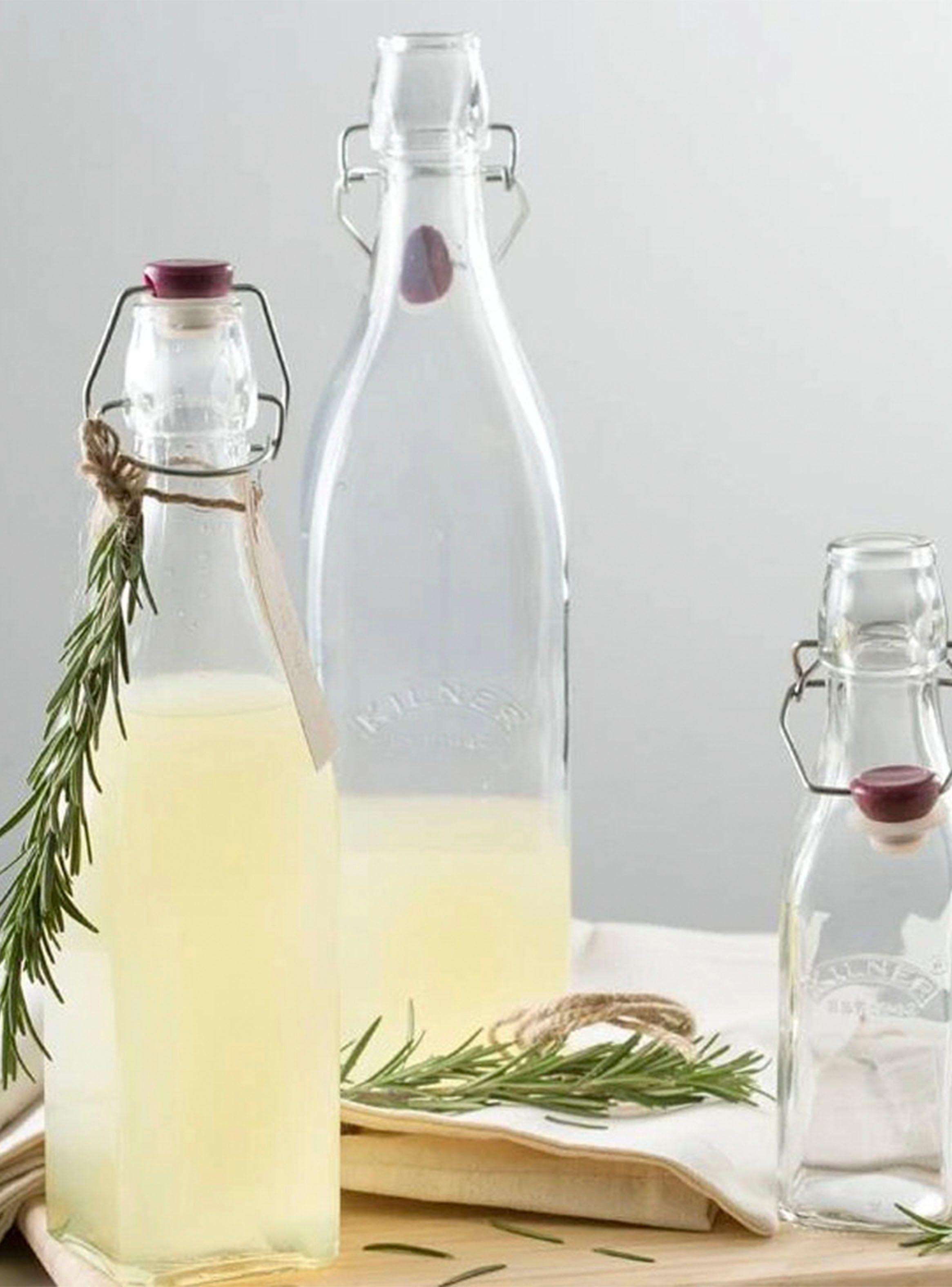 Botella Kilner de Vidrio Tapa Roja y Cierre Clip de 0.55 Litros-2